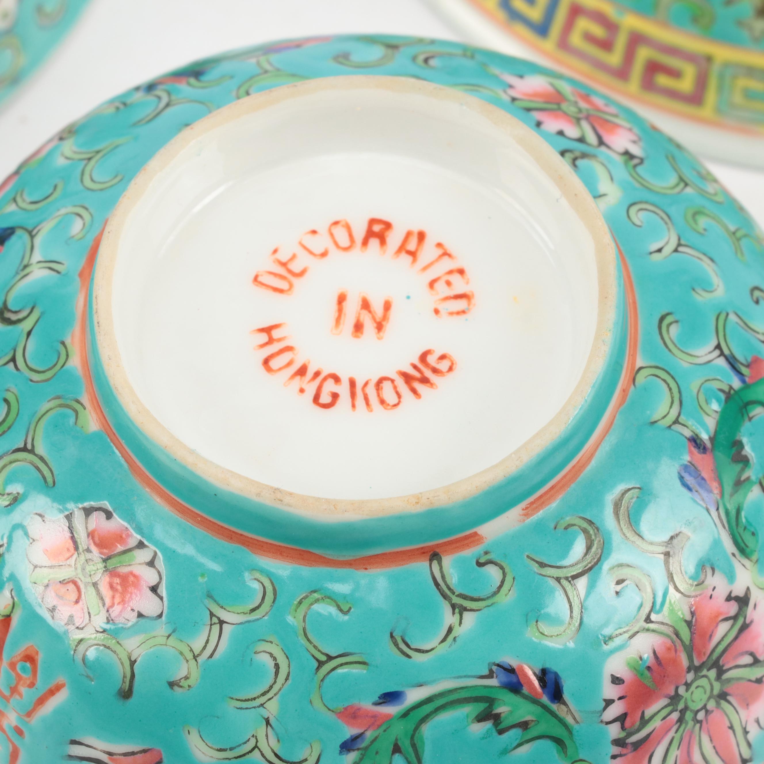 Chinese Teal Porcelain Dinnerware