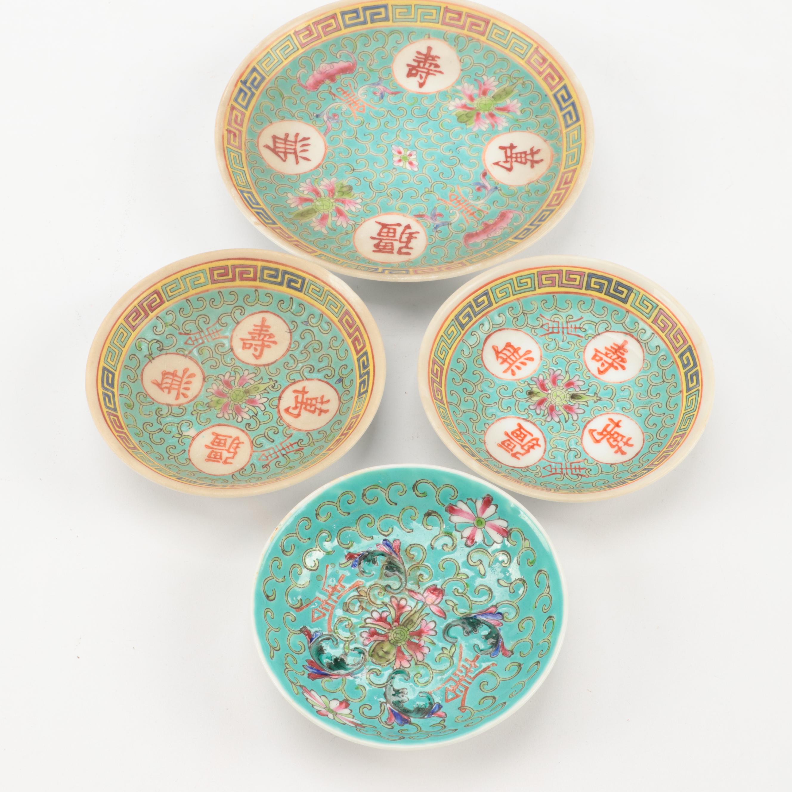 Chinese Teal Porcelain Dinnerware