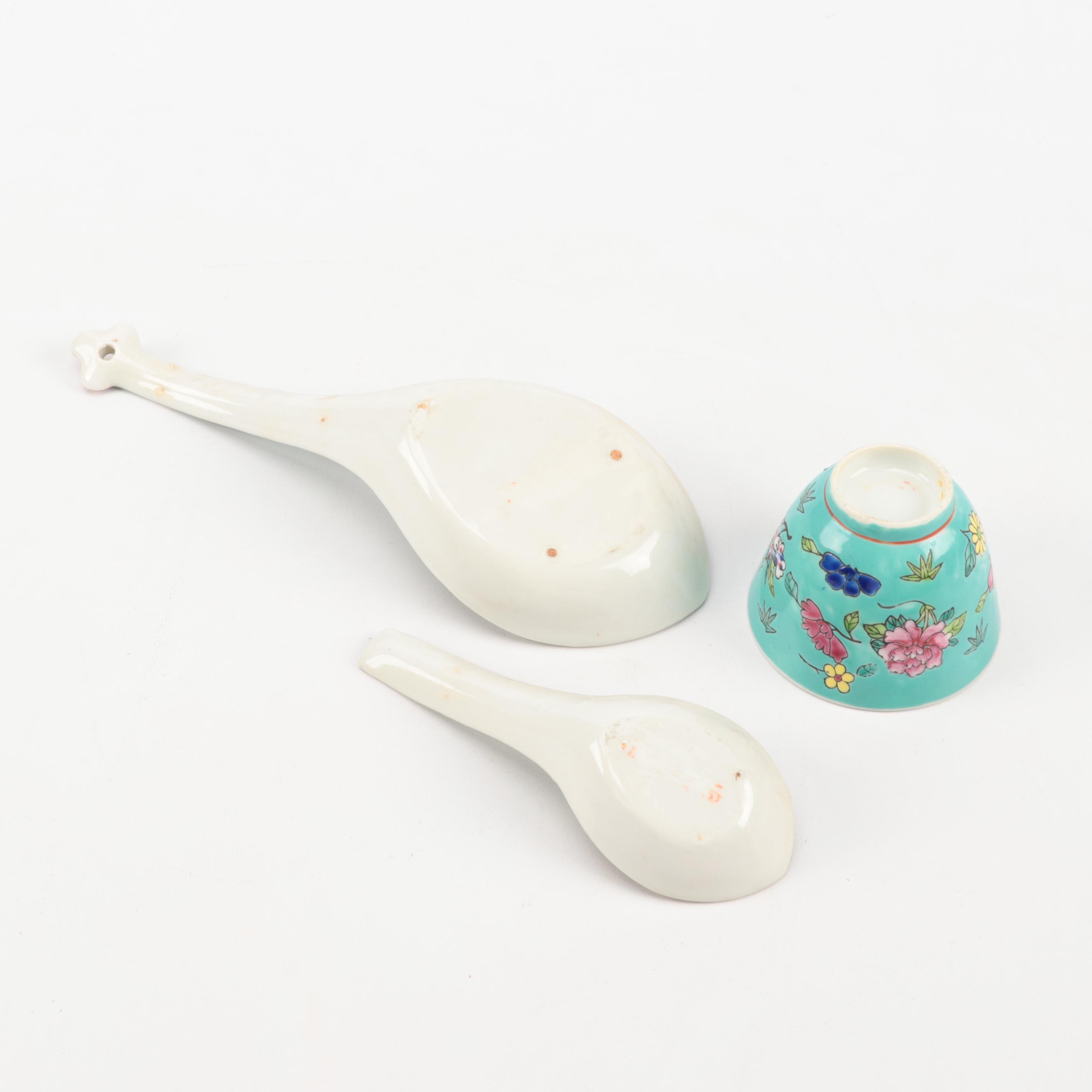 Chinese Teal Porcelain Dinnerware