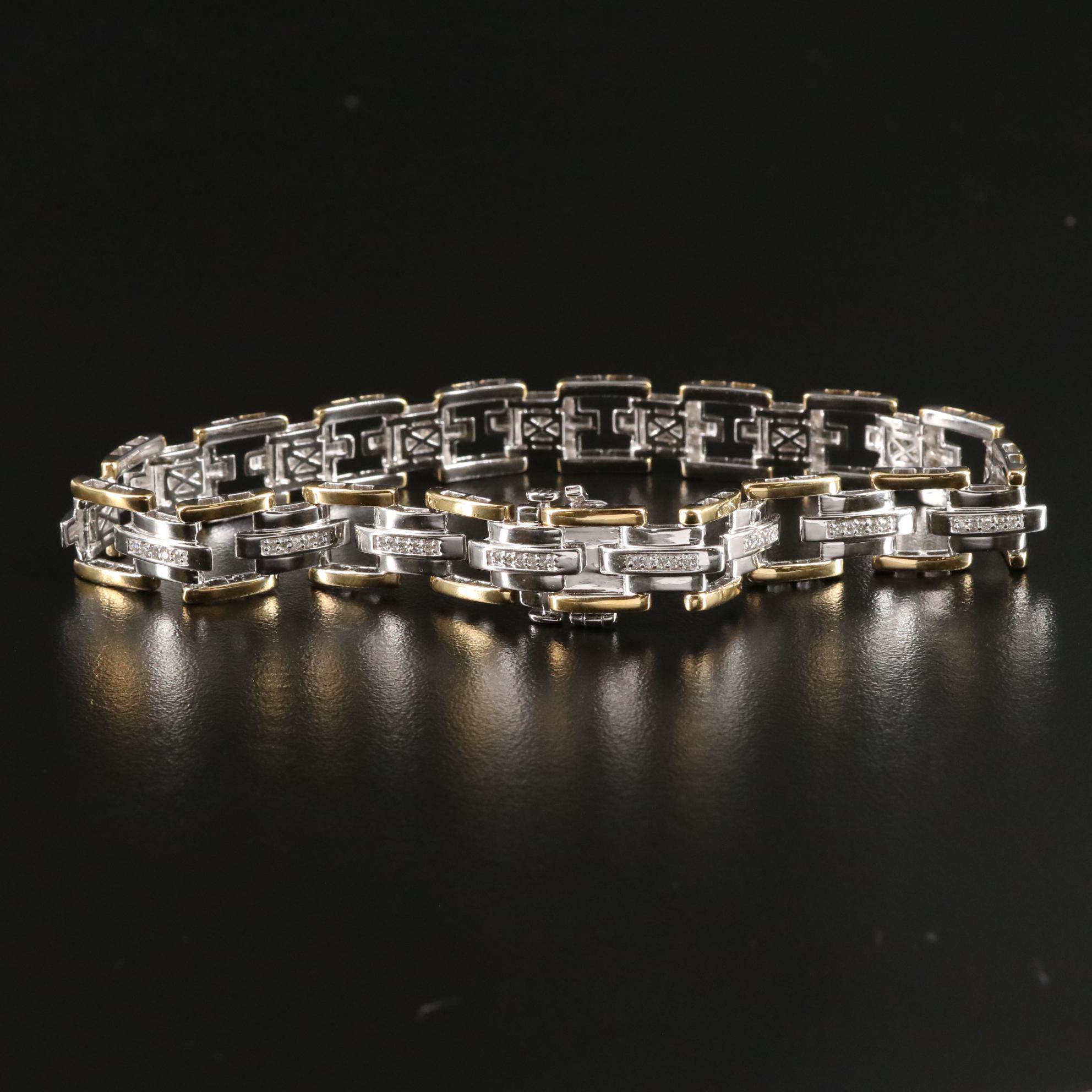 Sterling Diamond Bracelet