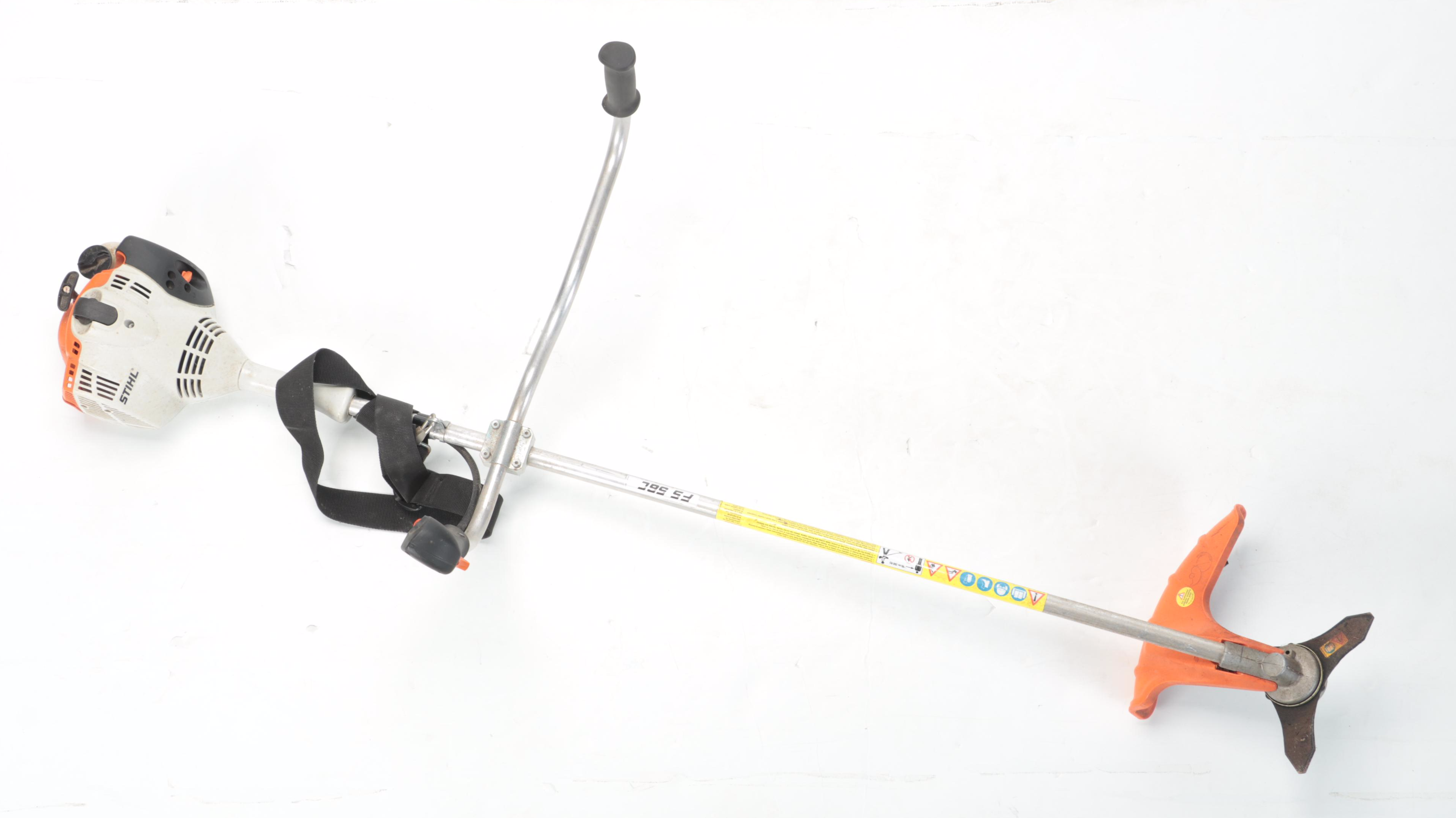 Stihl Model FS 56 C & KM 90 R Trimmers with Hedge Trimmer Attachment