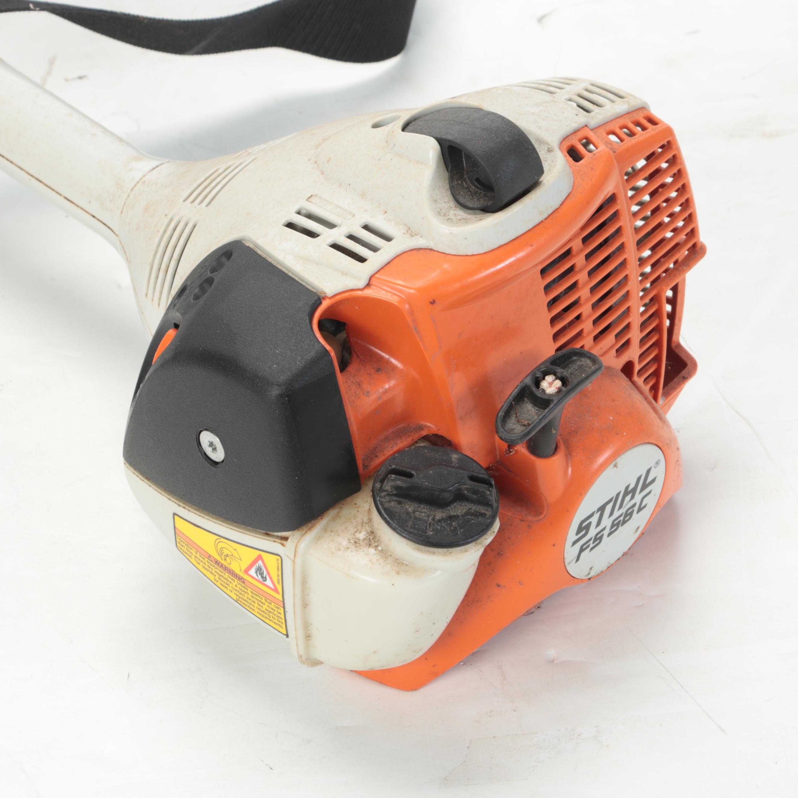 Stihl Model FS 56 C & KM 90 R Trimmers with Hedge Trimmer Attachment