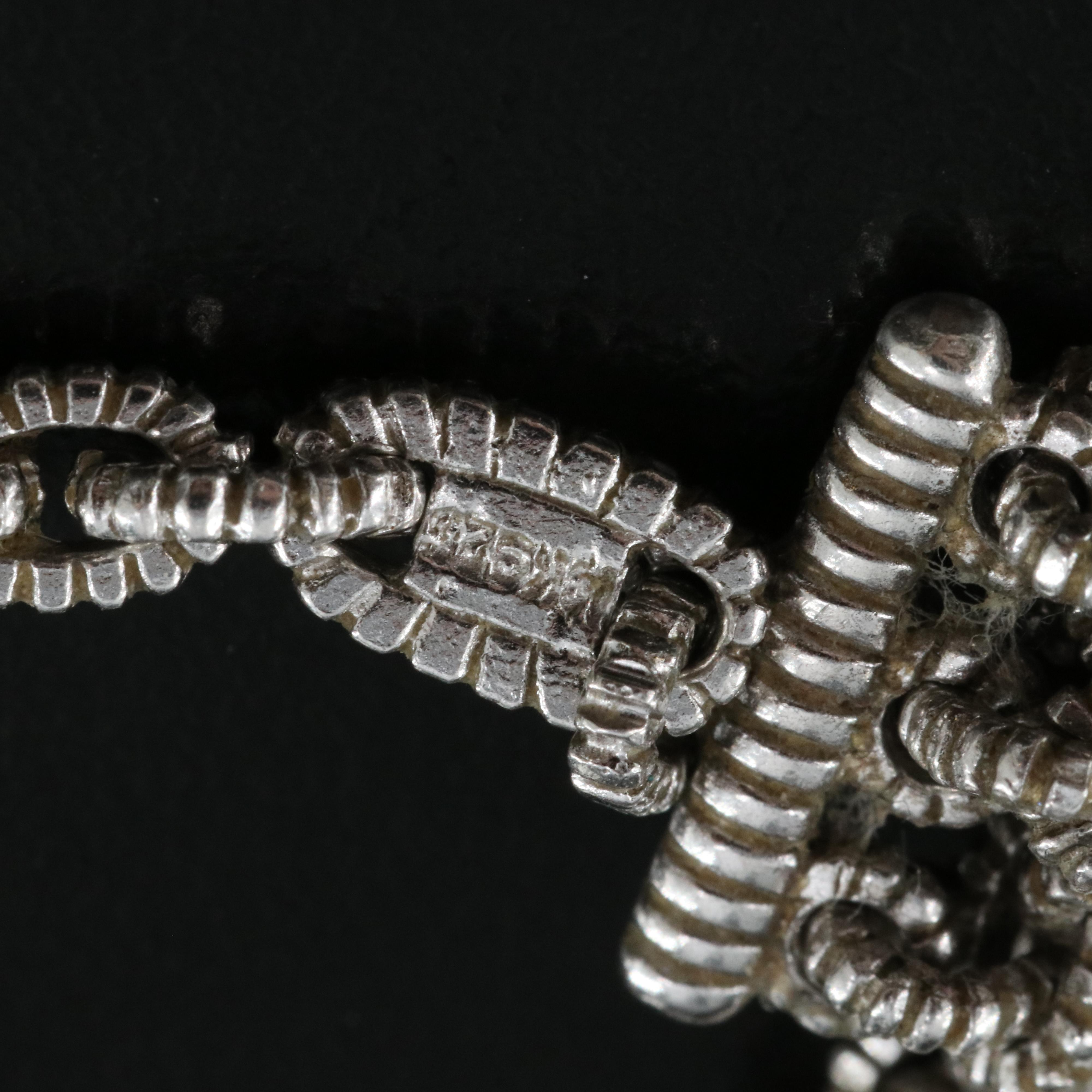 Sterling Pearl Station Necklace with 18K Accents