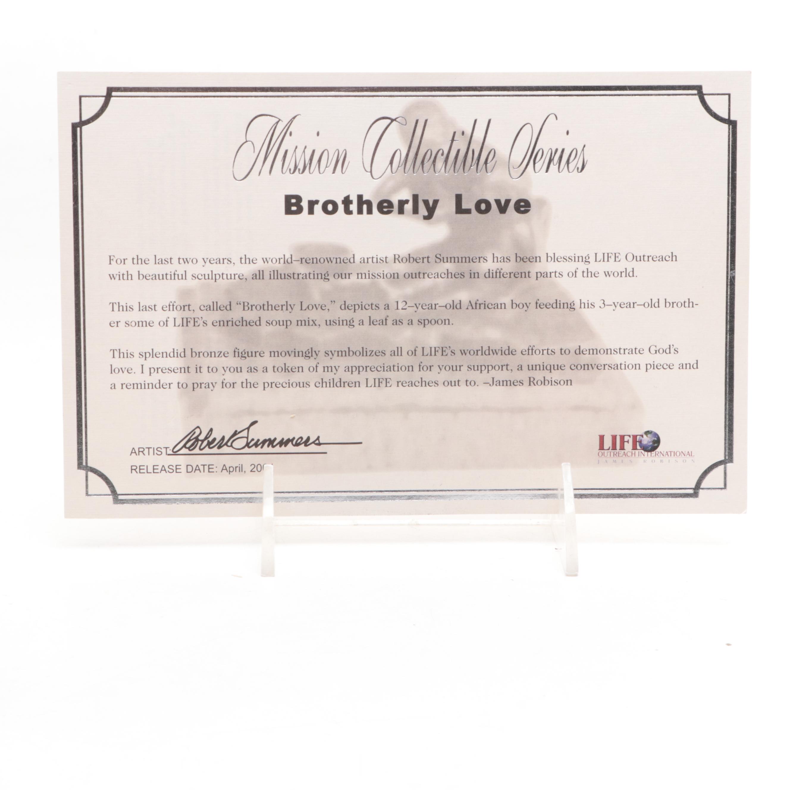 Robert Summers Bronze Sculpture "Brotherly Love"