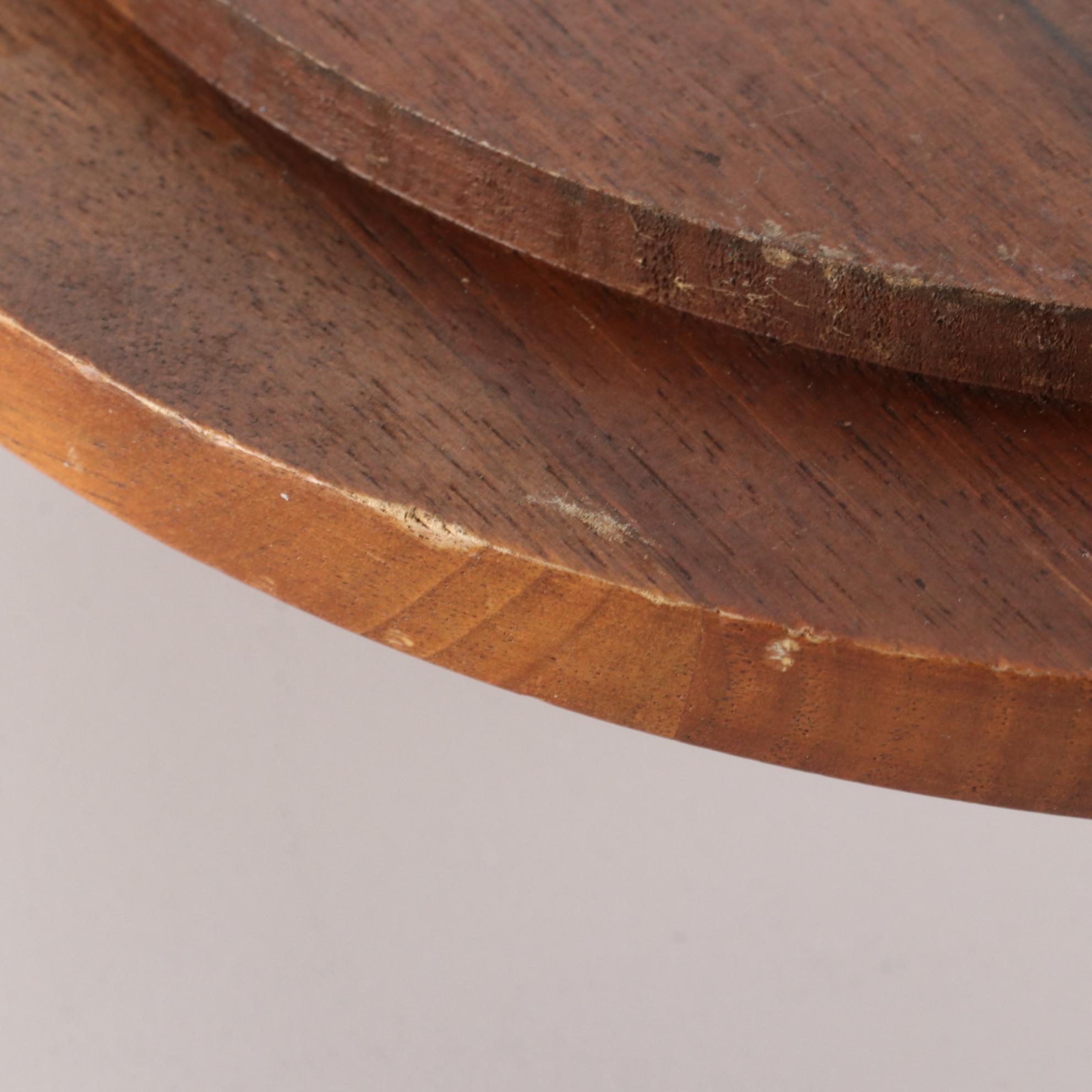 Teak Staved Ice Bucket with Beer Stein and Wallace Silver Plate Bar Tools