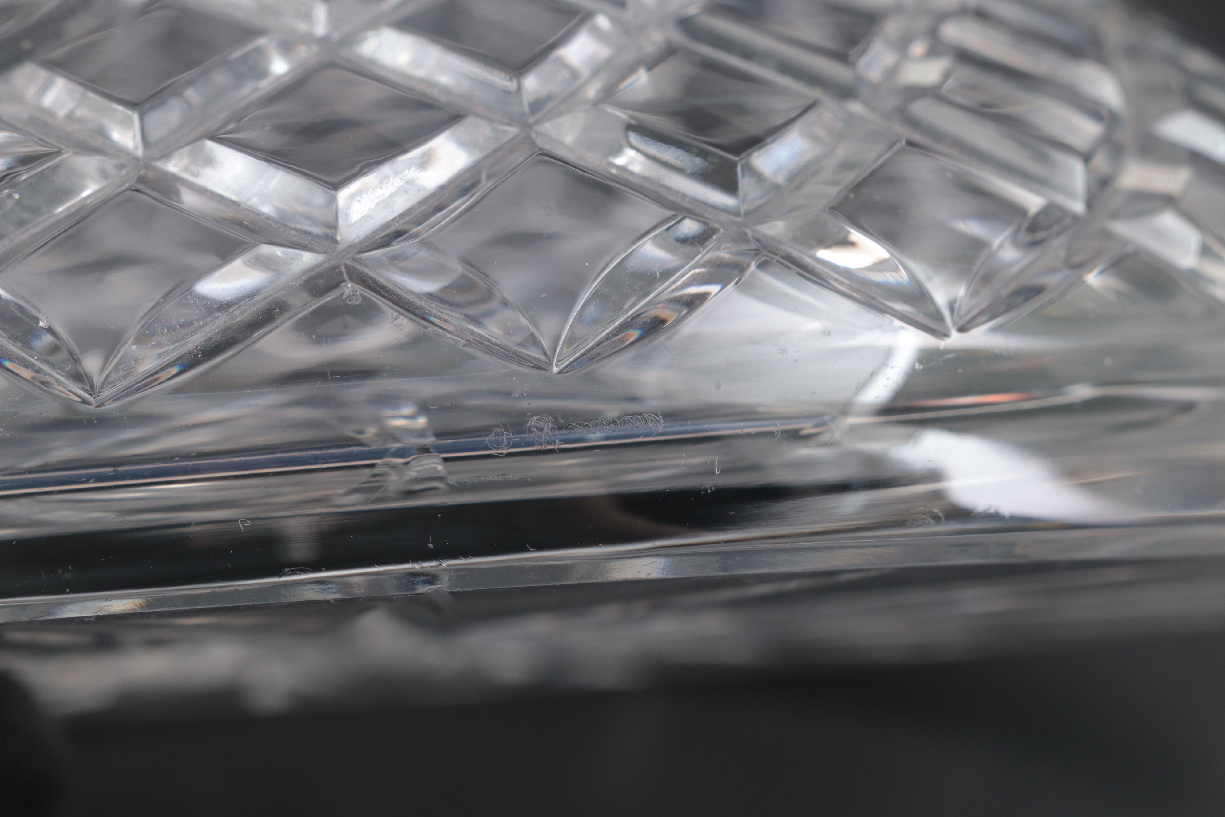 Crystal Decanters with Pewter Liquor Tags