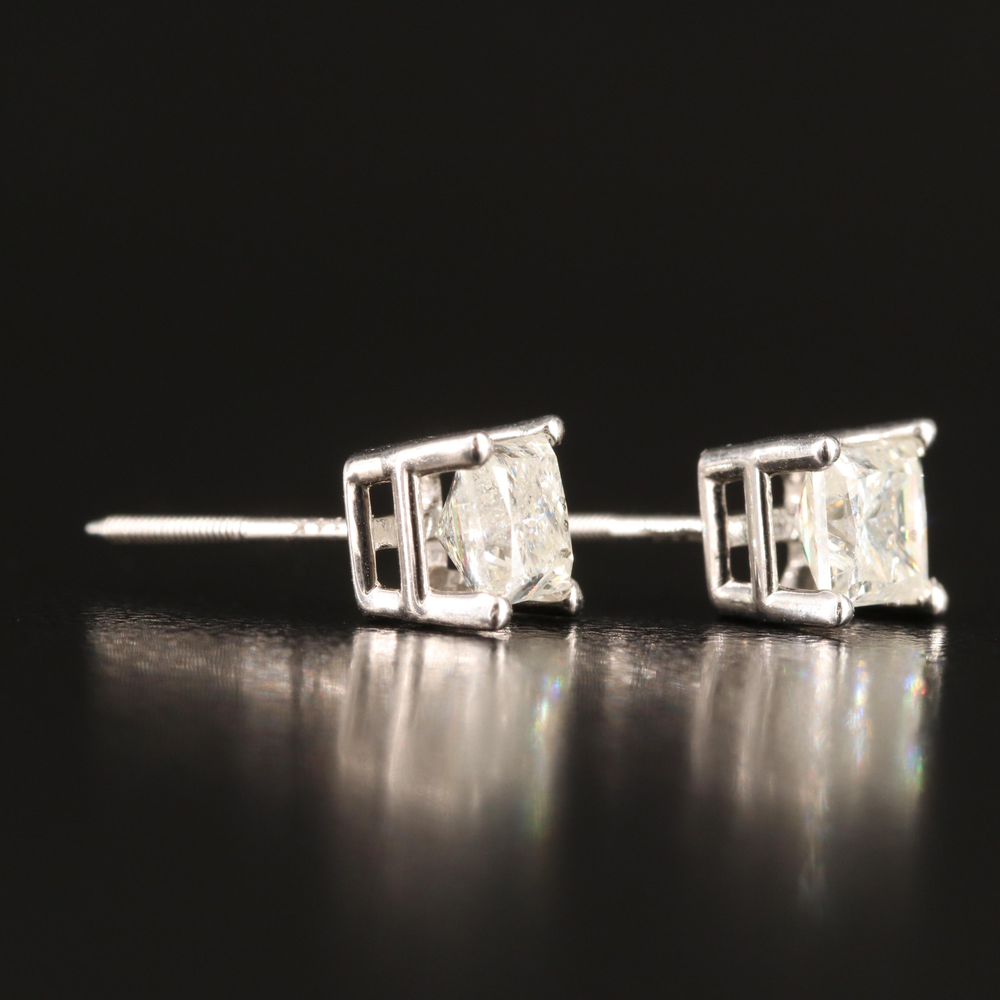 EFFY 14K 0.94 CTW Diamond Stud Earrings