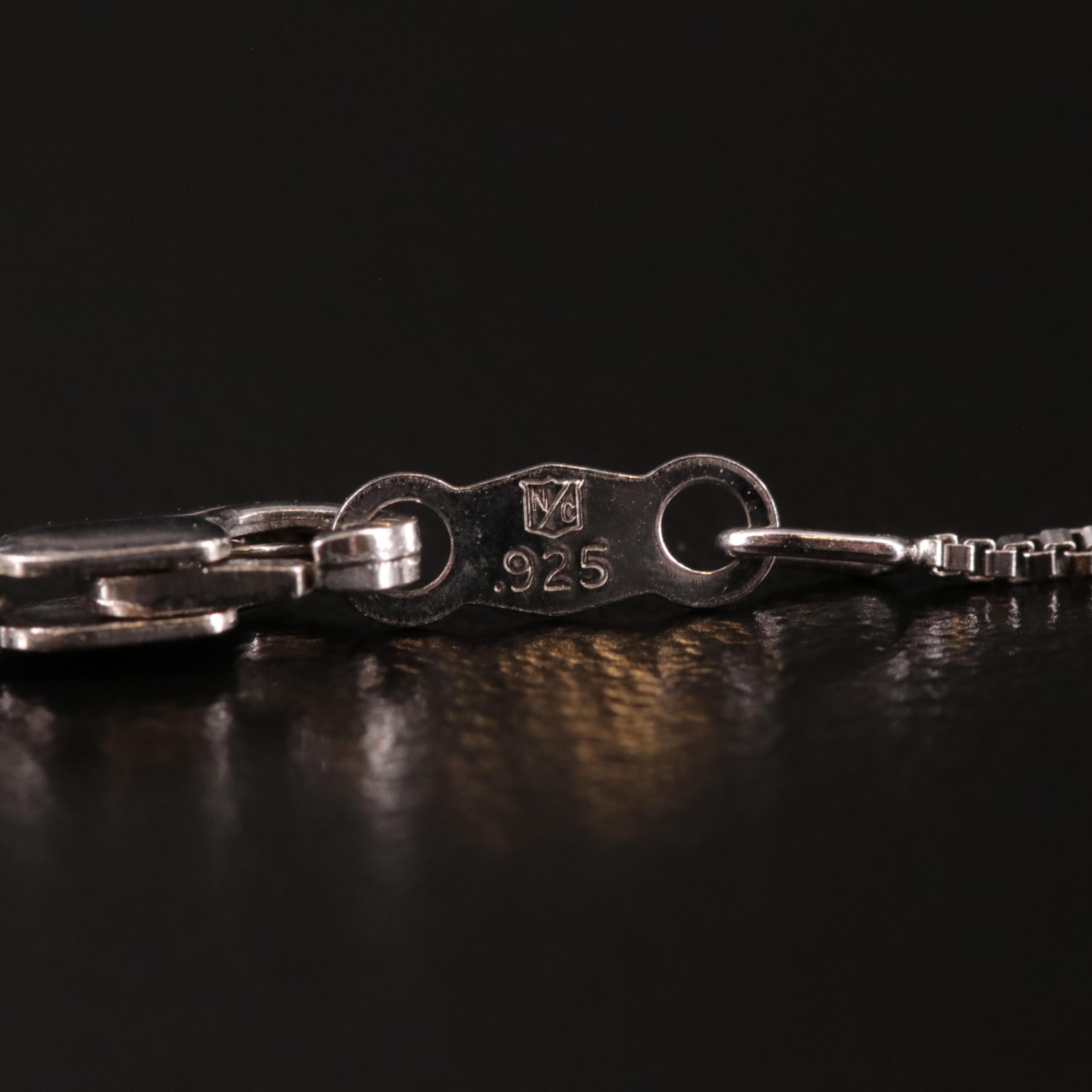 Sterling Diamond Pendant Necklace