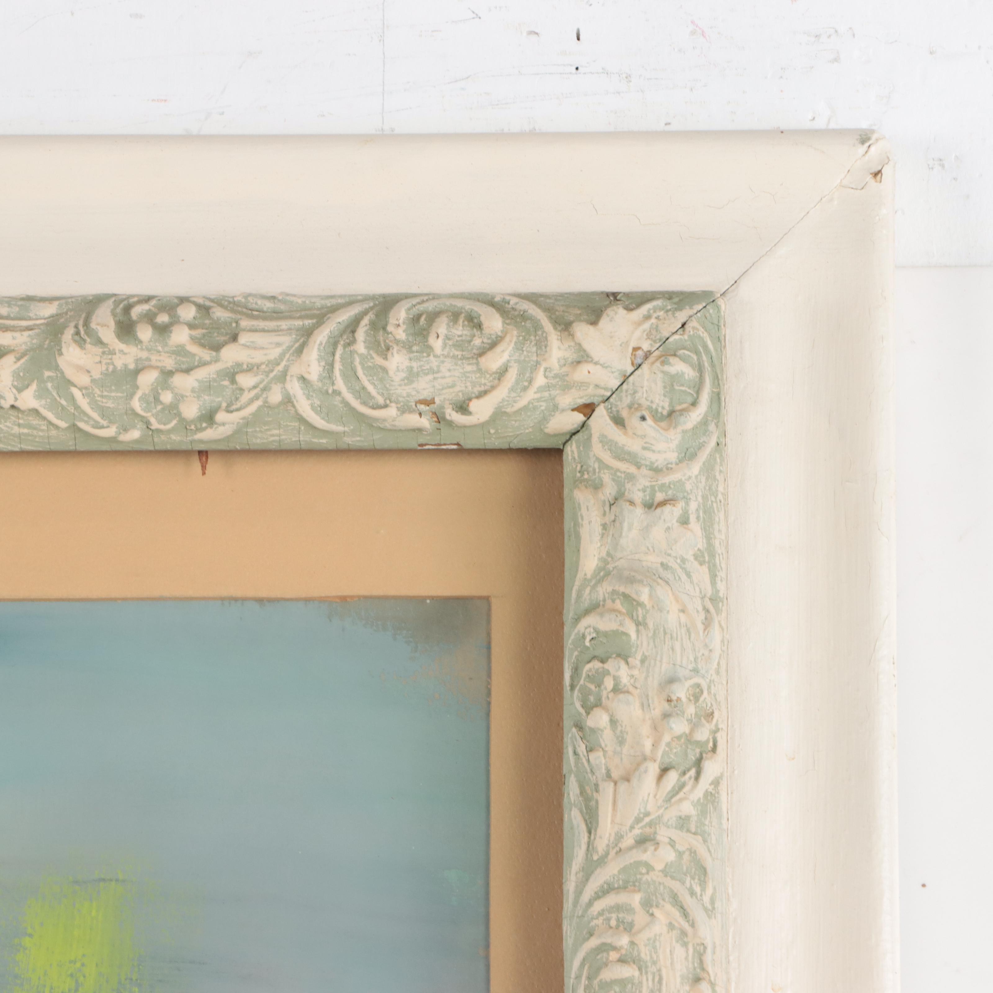 Sally Swiss Watercolor Painting "Zinnias," Early to Mid-20th Century