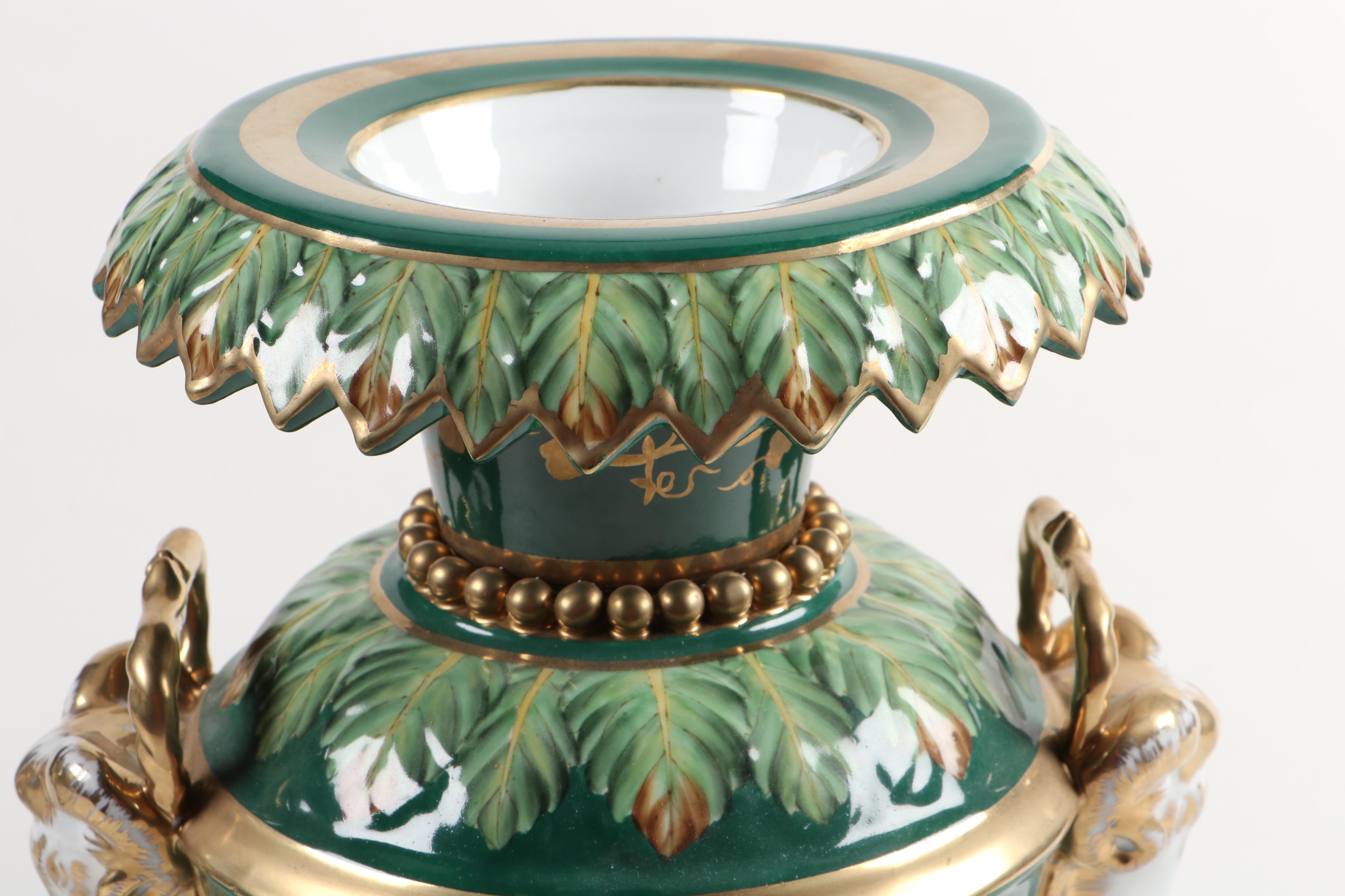 Chelsea House Decorative Porcelain Footed Vases