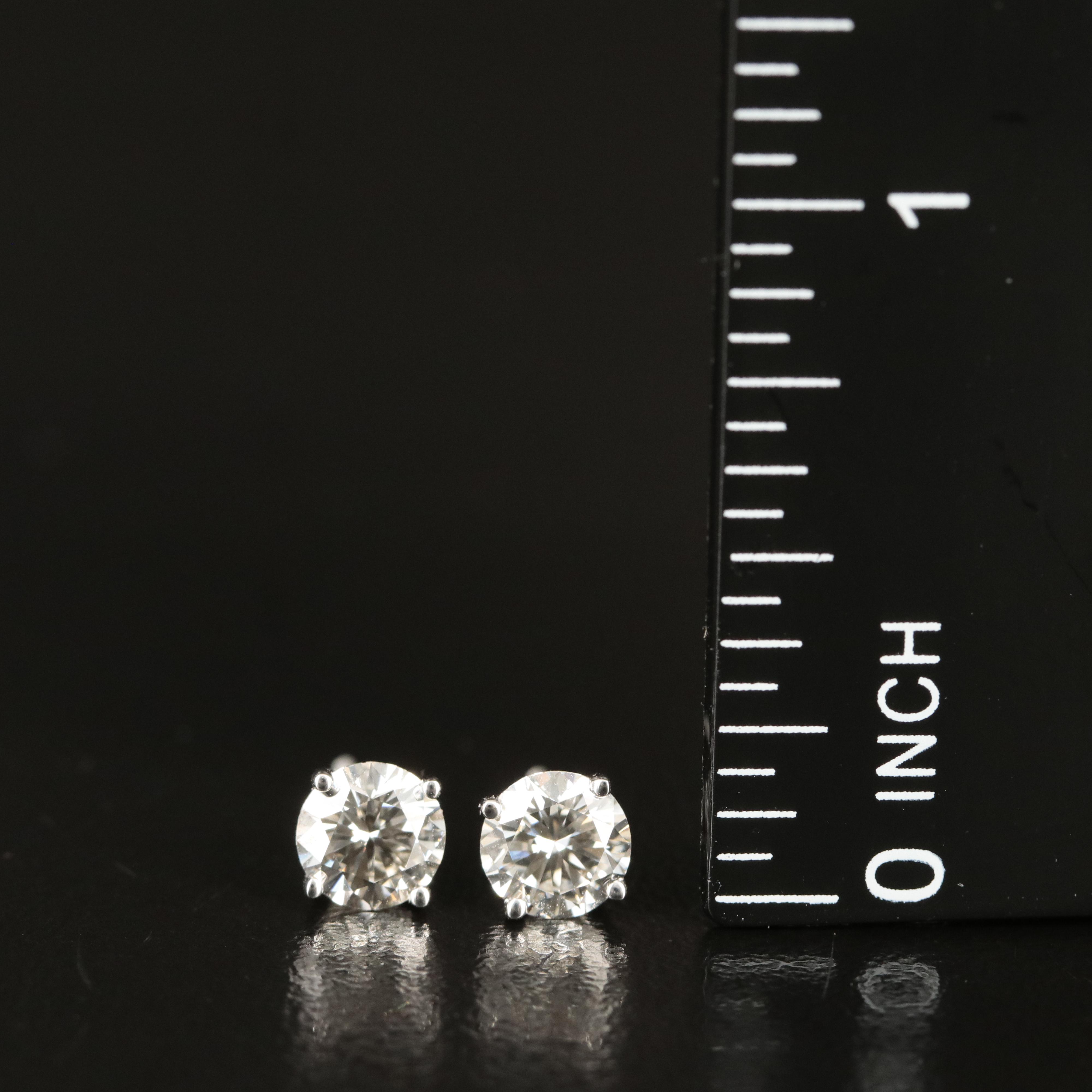 14K 1.14 CTW Lab Grown Diamond Stud Earrings