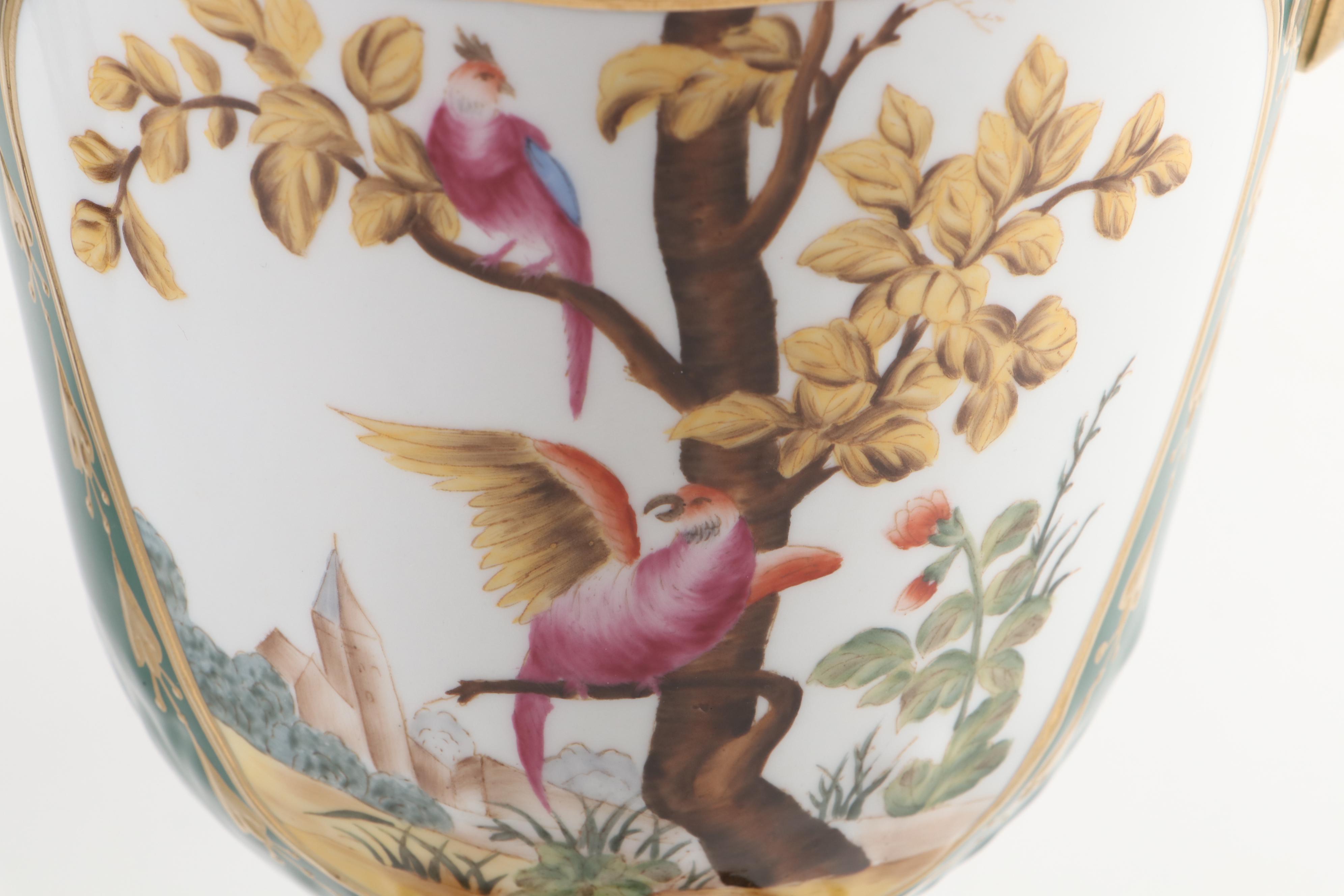 Chelsea House Decorative Porcelain Footed Vases