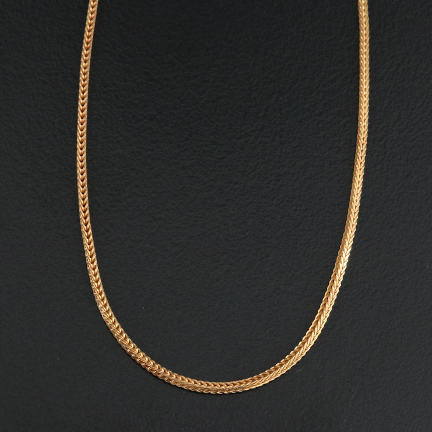 Italian 14K Foxtail Chain