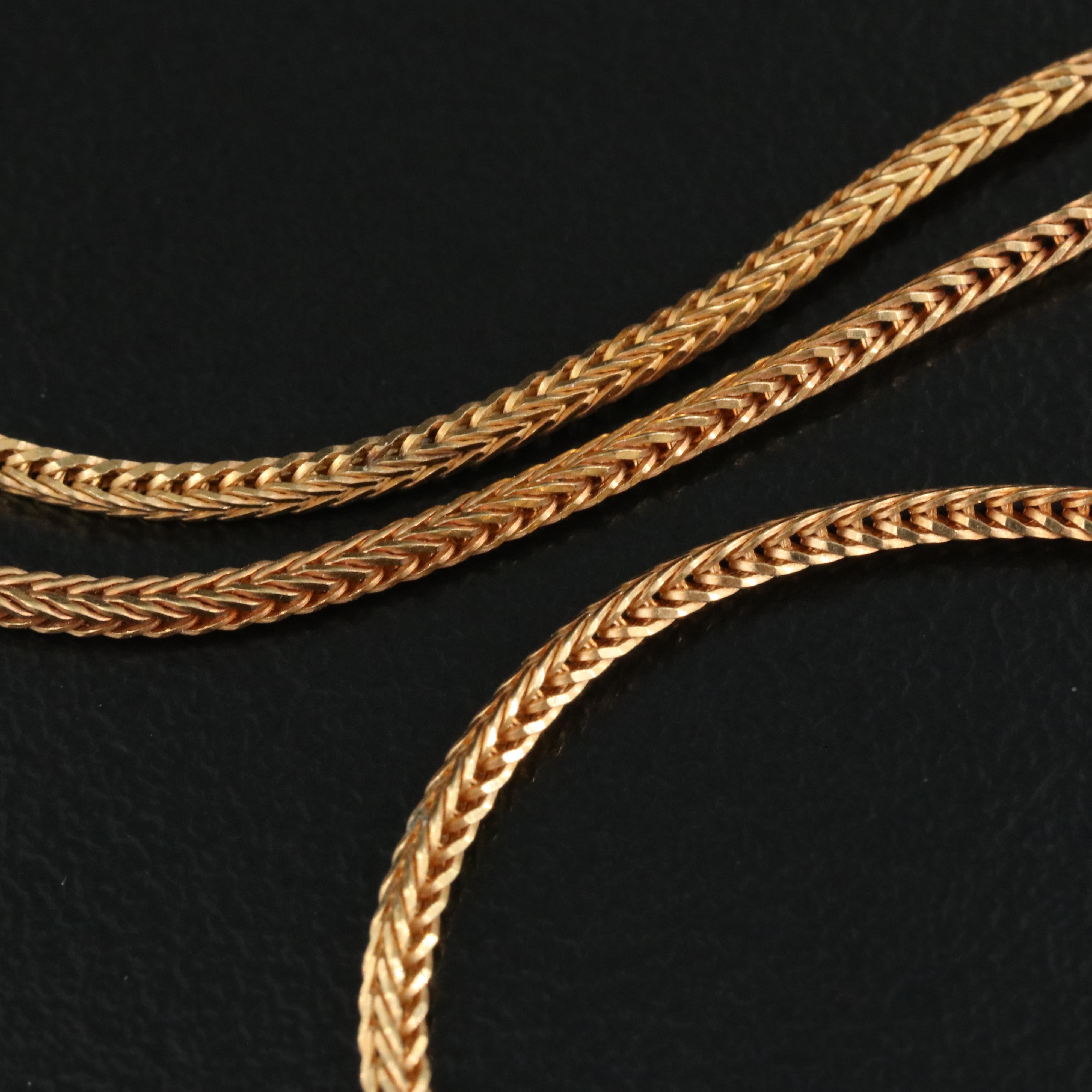 Italian 14K Foxtail Chain