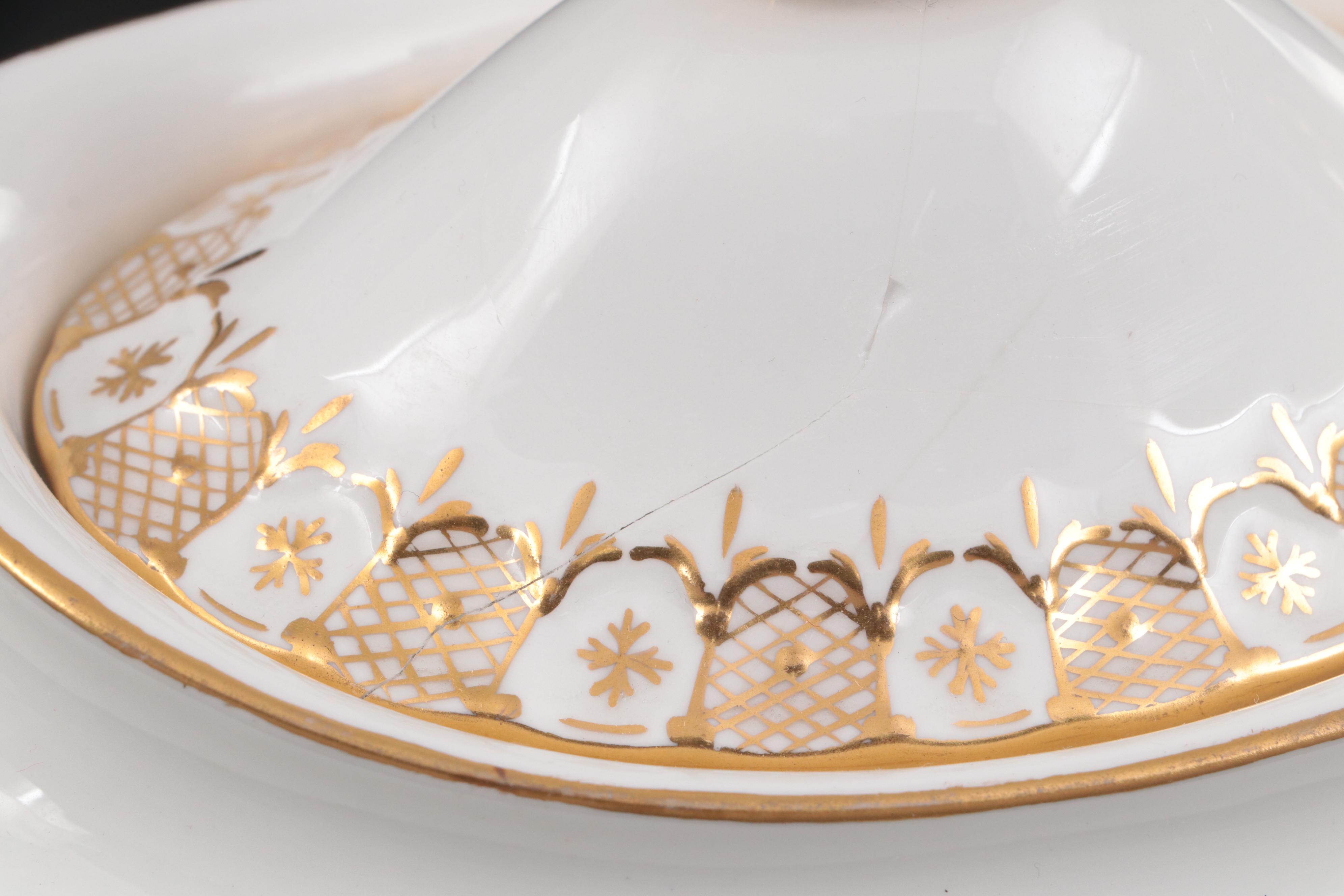 Royal Crown Derby Teapot with Pickard Tray and Porcelain Spoons