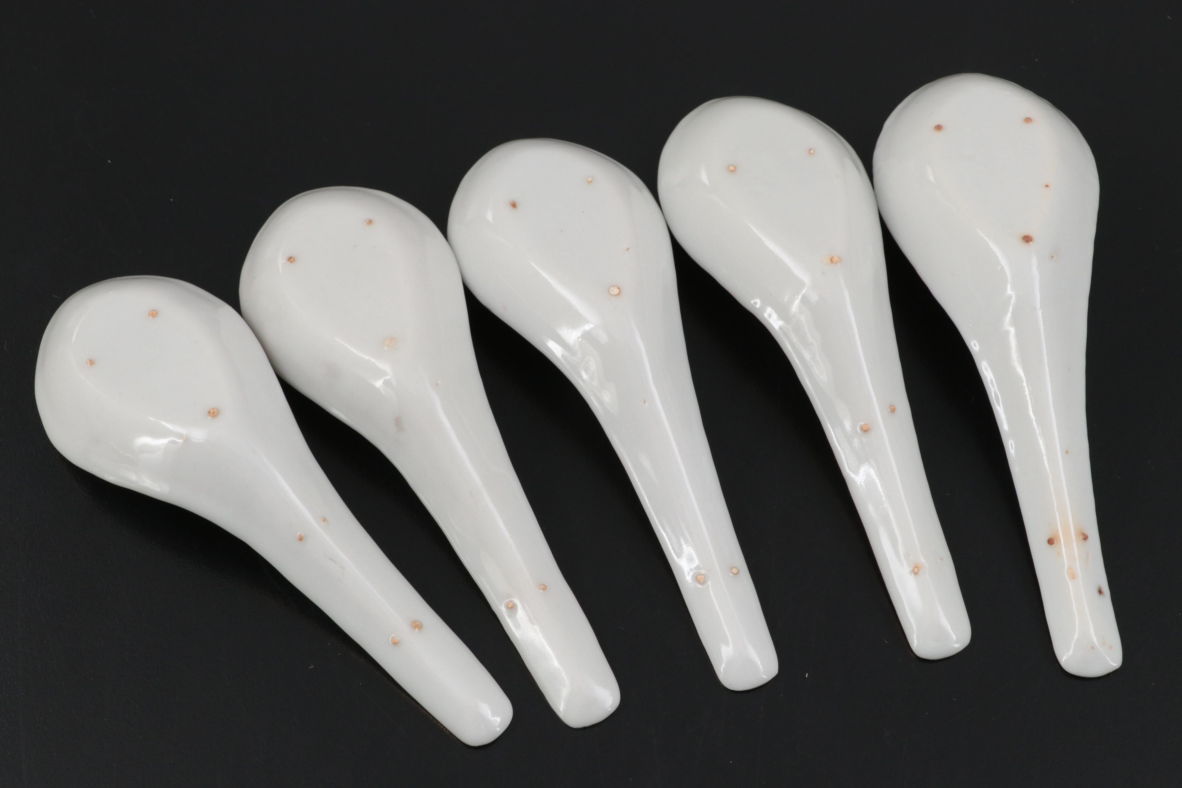 Royal Crown Derby Teapot with Pickard Tray and Porcelain Spoons