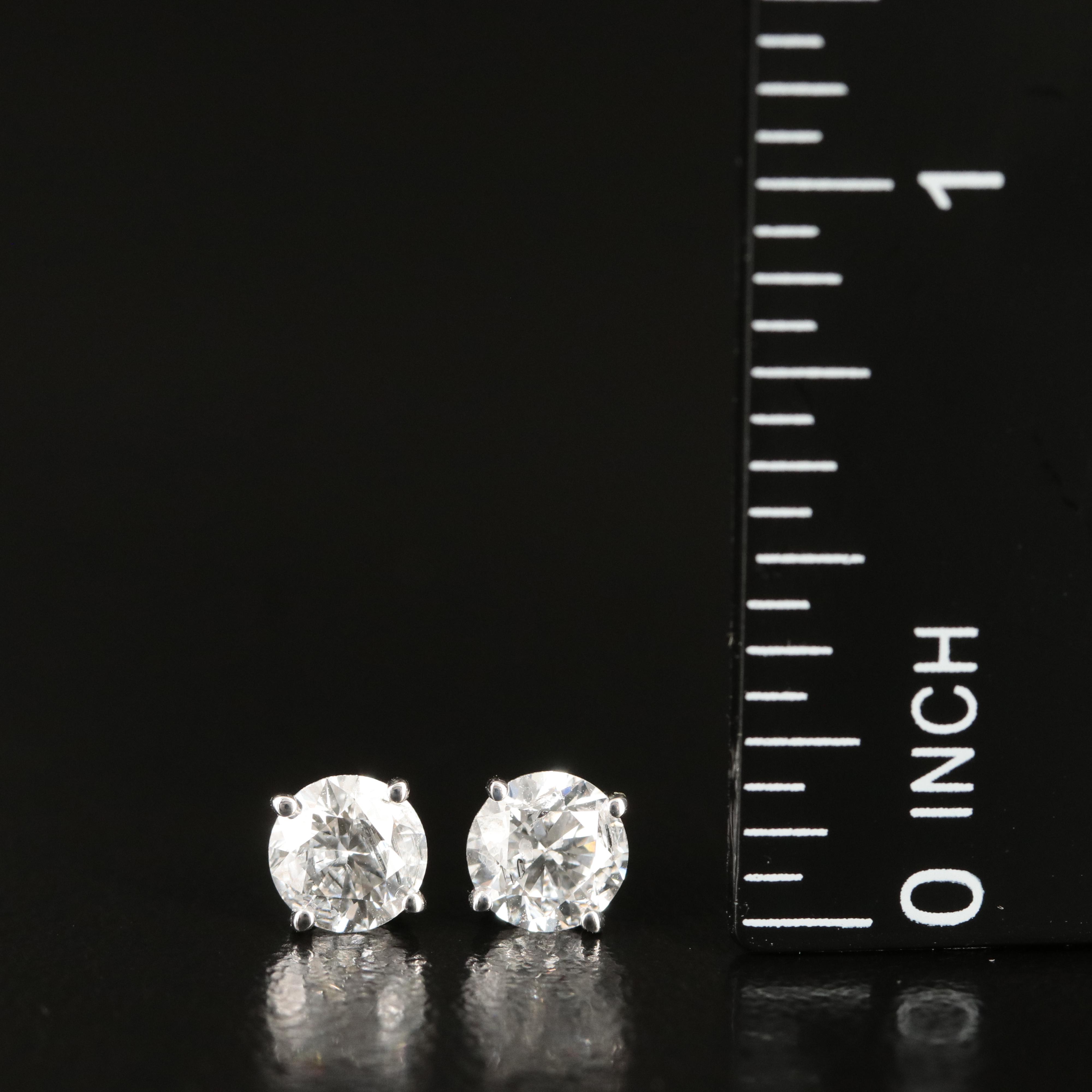 14K 1.23 CTW Lab Grown Diamond Stud Earrings