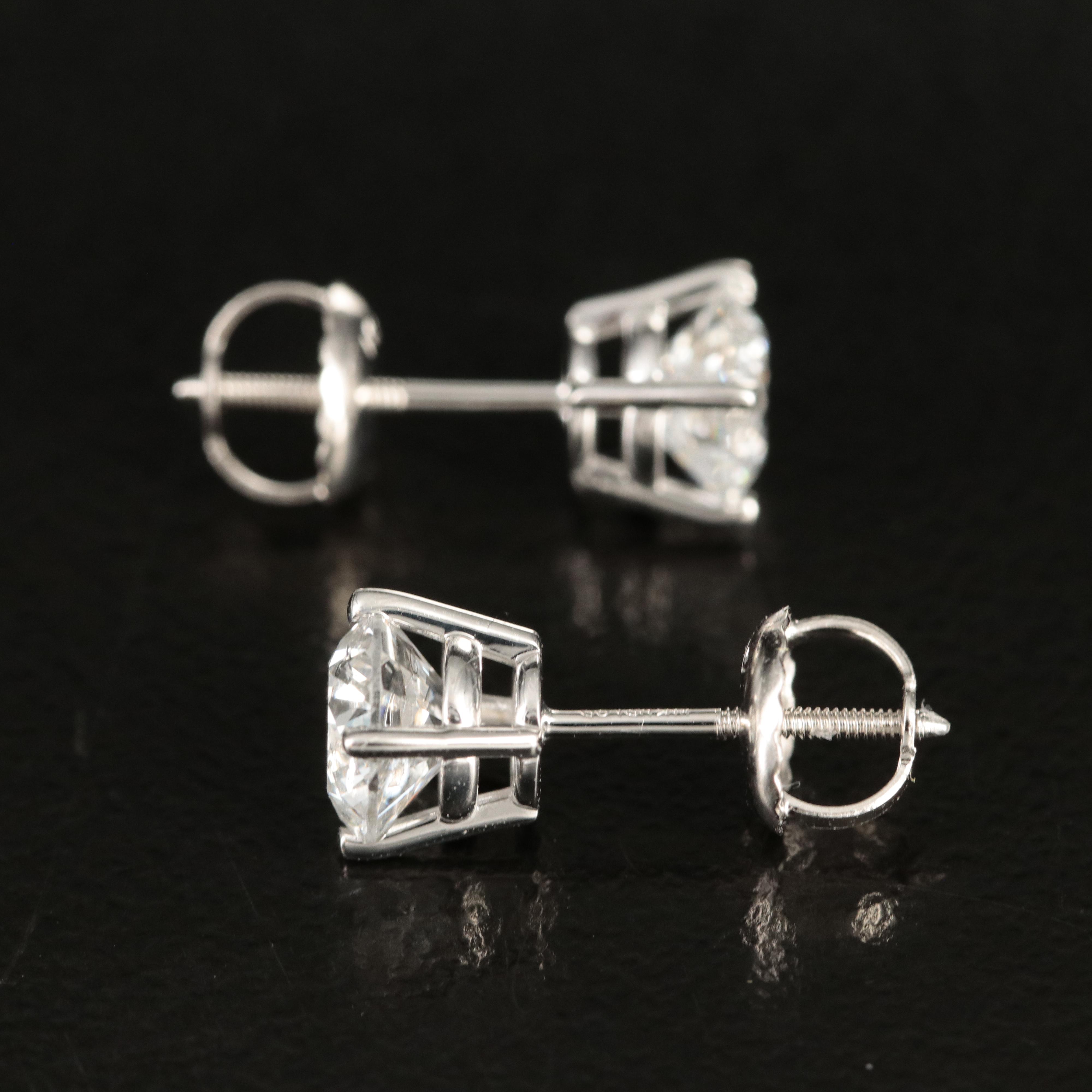 14K 1.23 CTW Lab Grown Diamond Stud Earrings