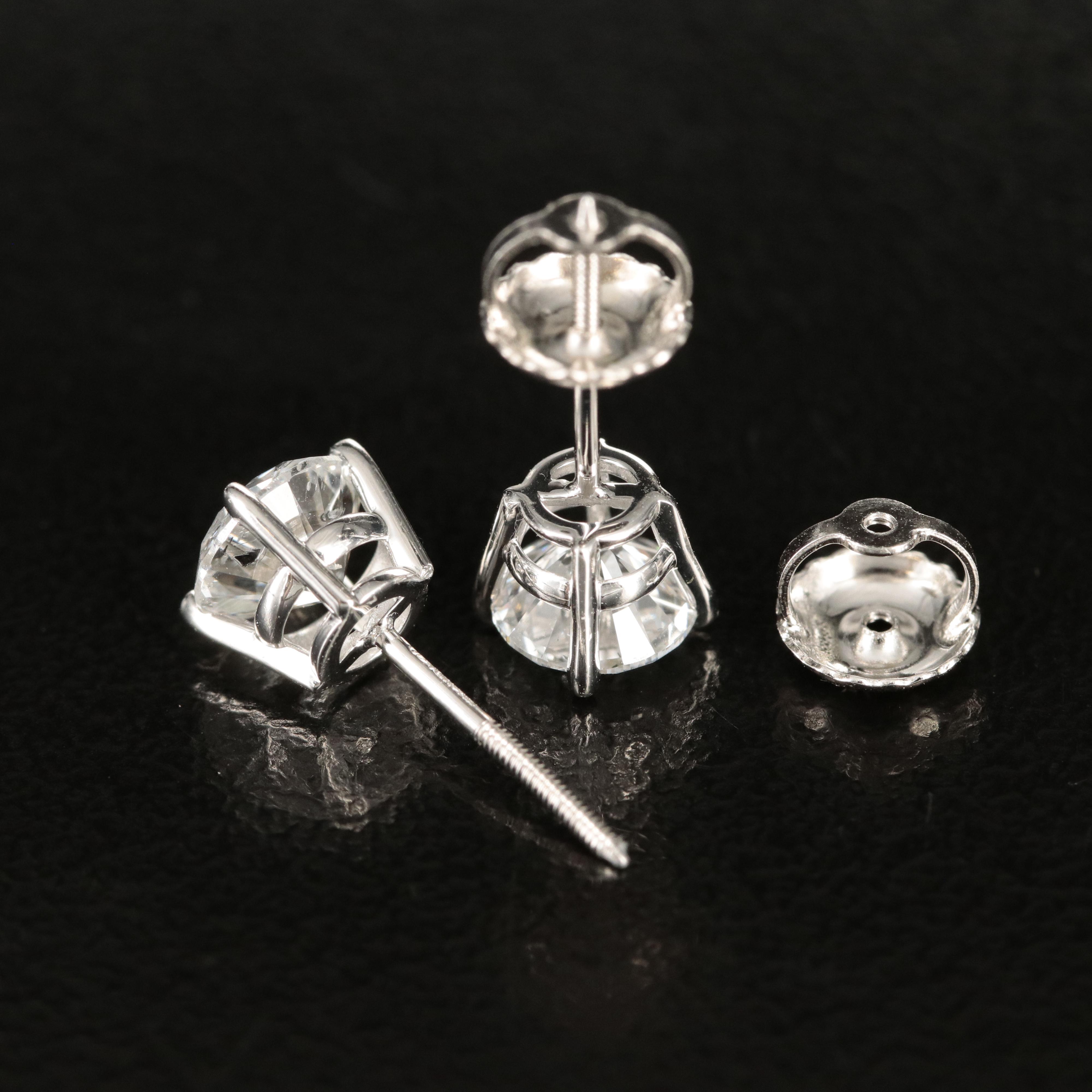 14K 1.23 CTW Lab Grown Diamond Stud Earrings