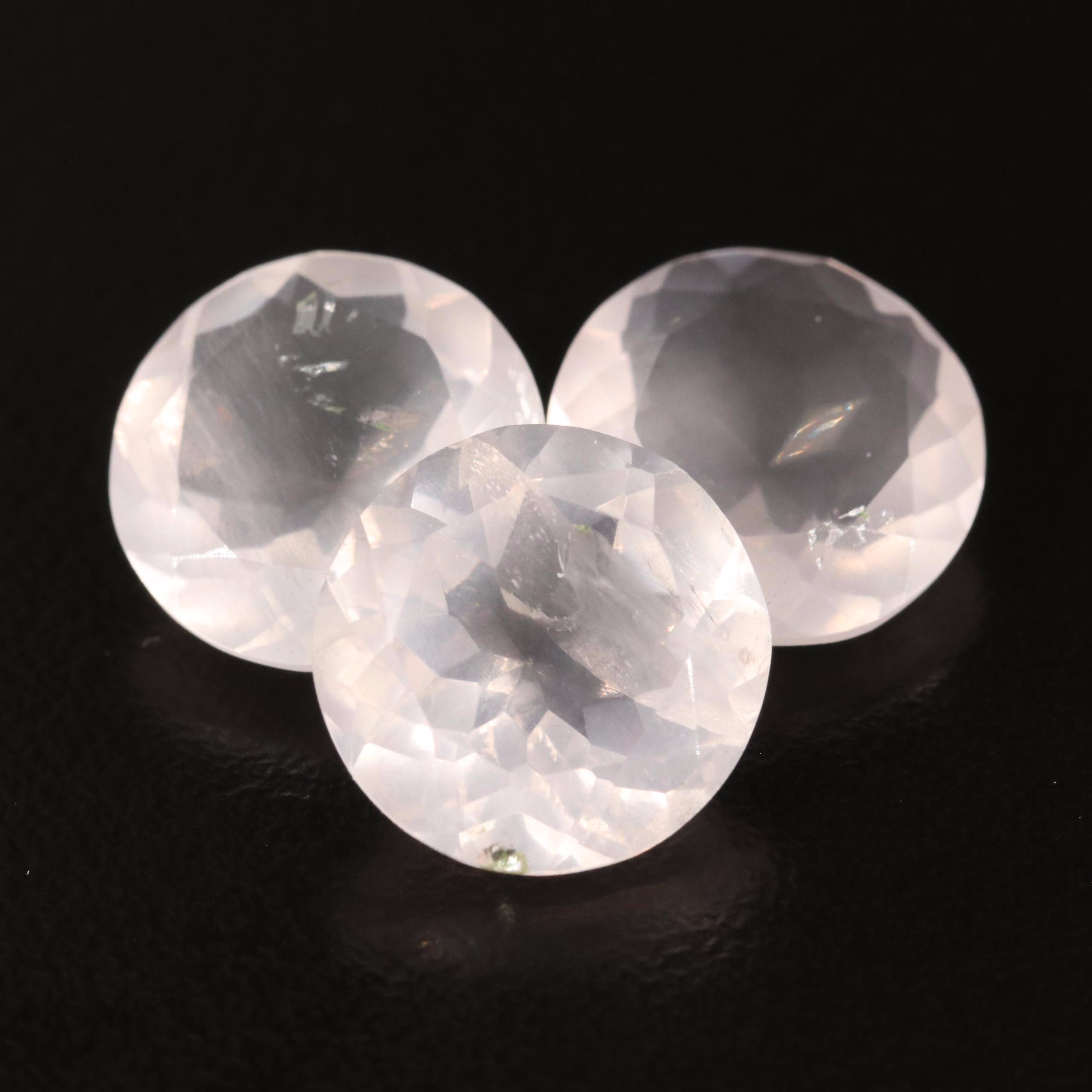 Loose 13.55 CTW Rose Quartz Lot