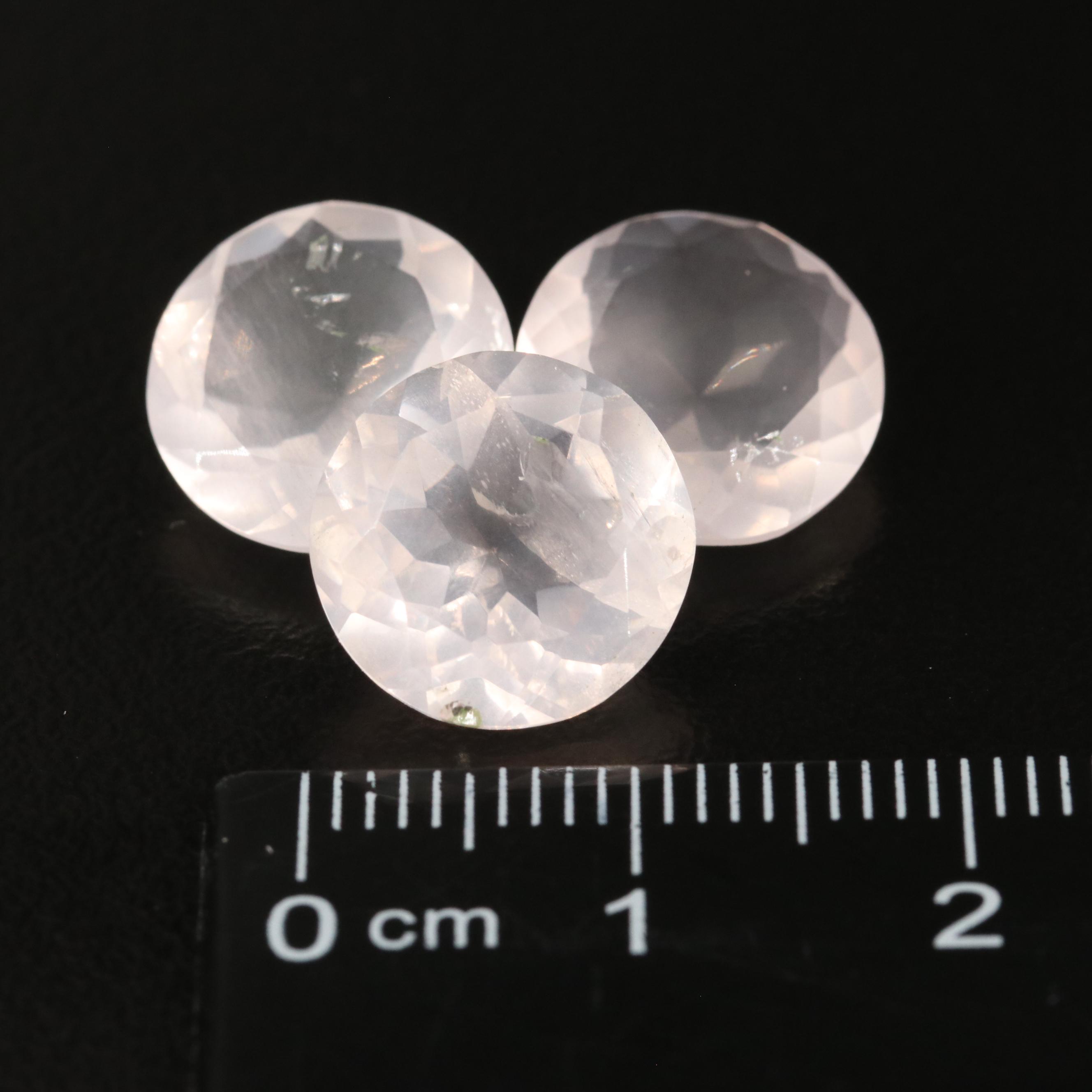 Loose 13.55 CTW Rose Quartz Lot