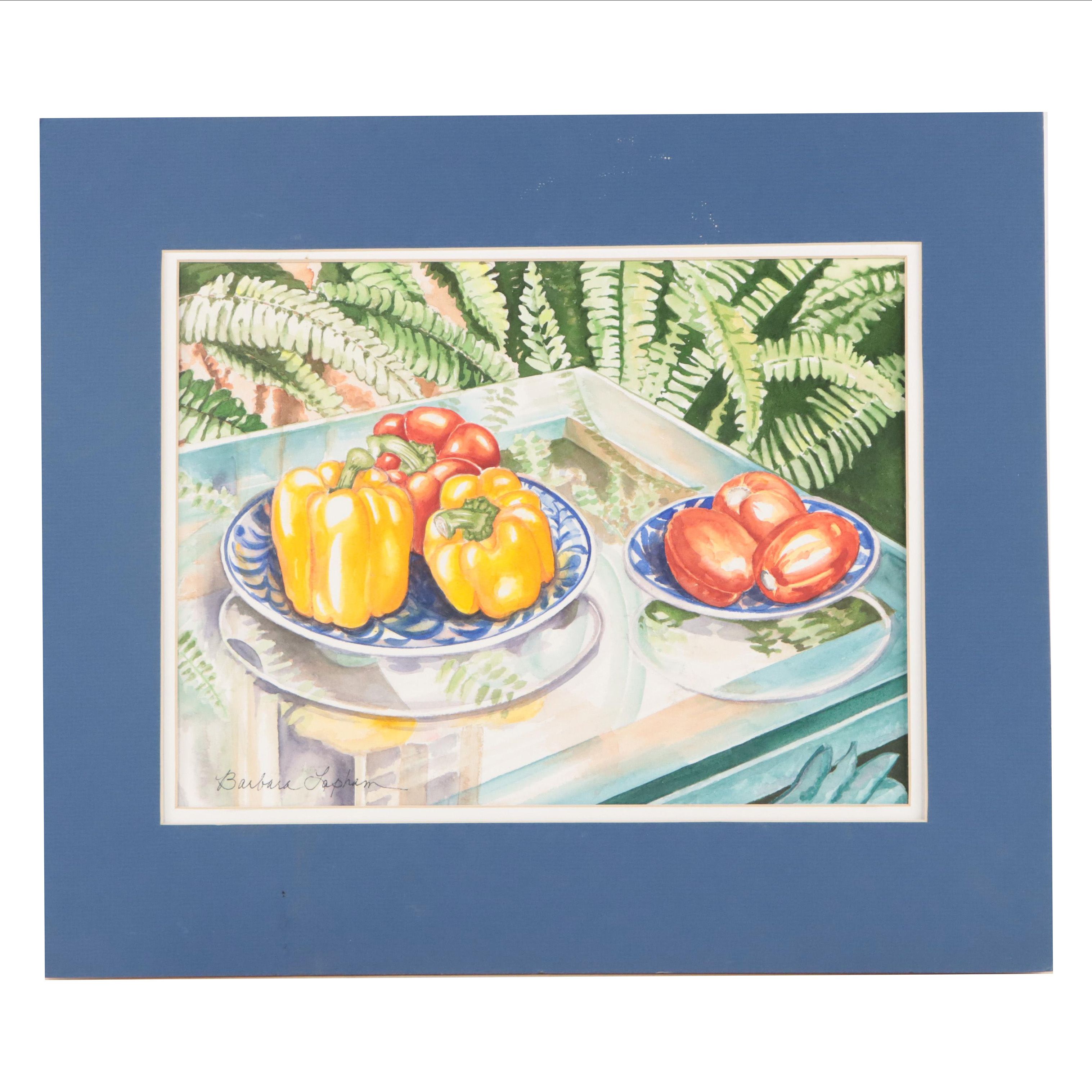 Barbara Lapham Still Life Watercolor Painting