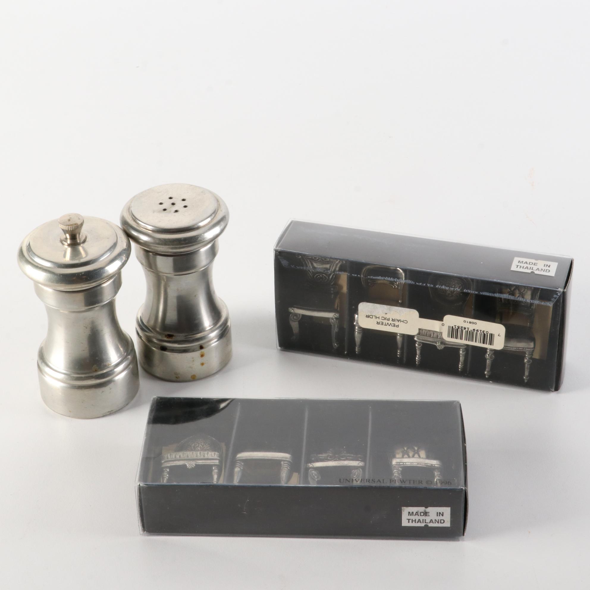 Woodbury Pewter Porringer, Raimond Pewter Cups, and More