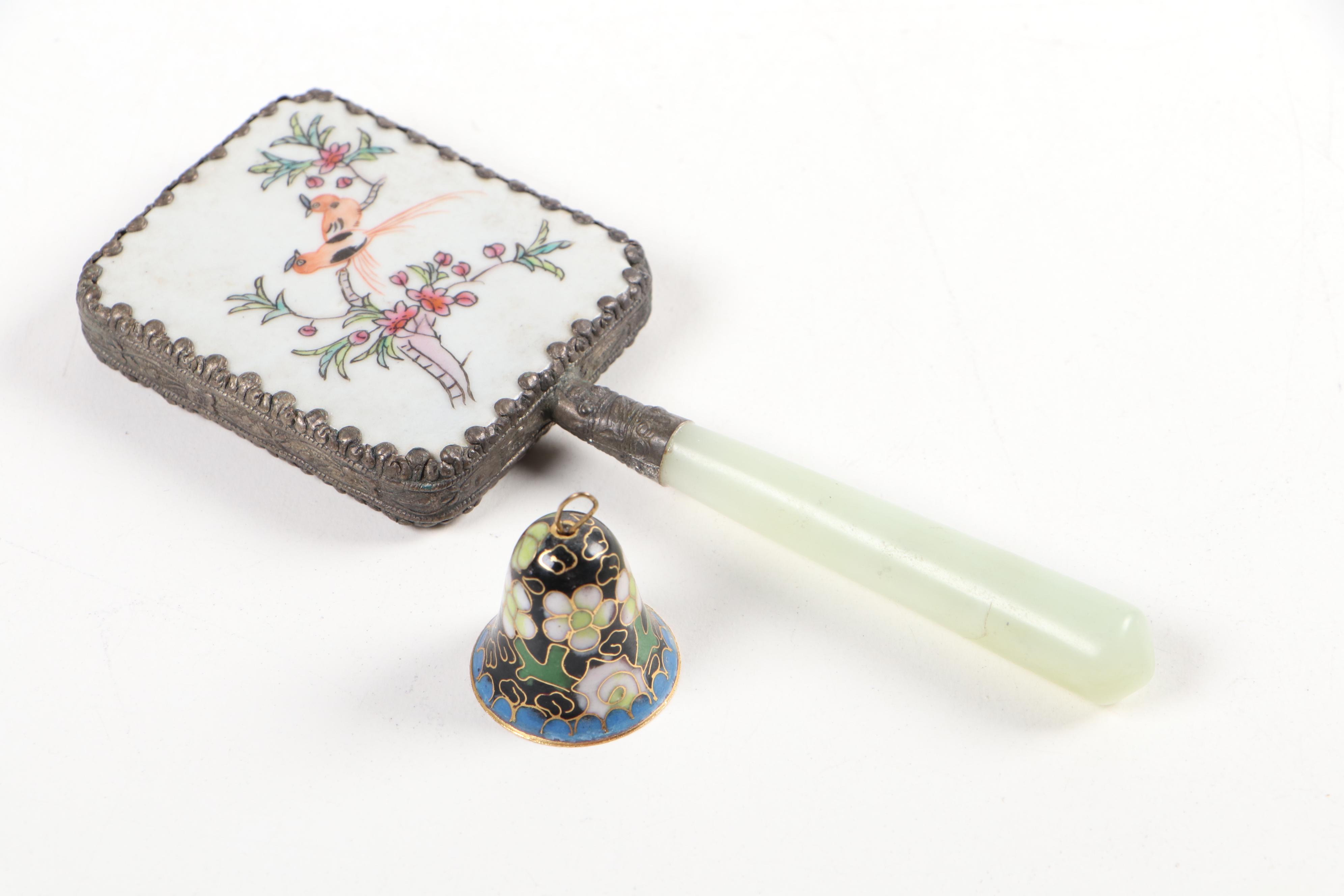 East Asian Handpainted Eggshell, Vases, Ginger Jar and Other Decor