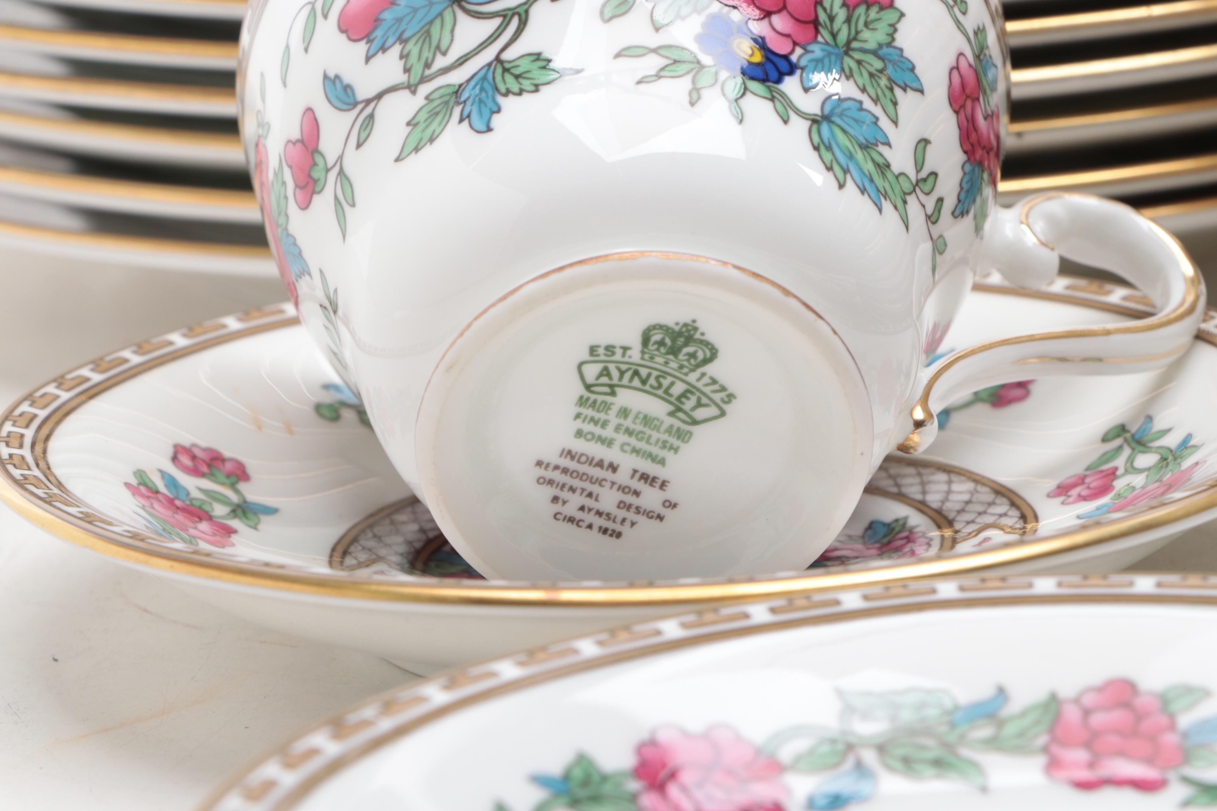 Aynsley "Indian Tree" Bone China Dinnerware