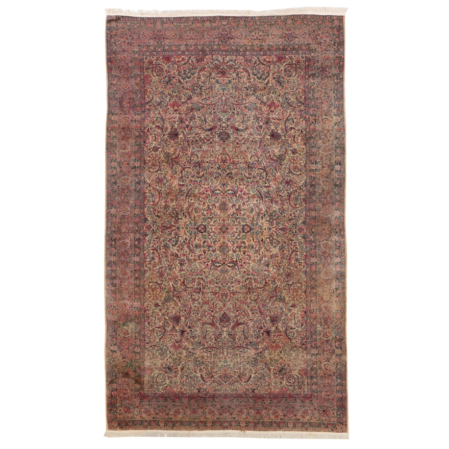 8'9 x 15'8 Hand-Knotted Persian Kerman Room Sized Rug