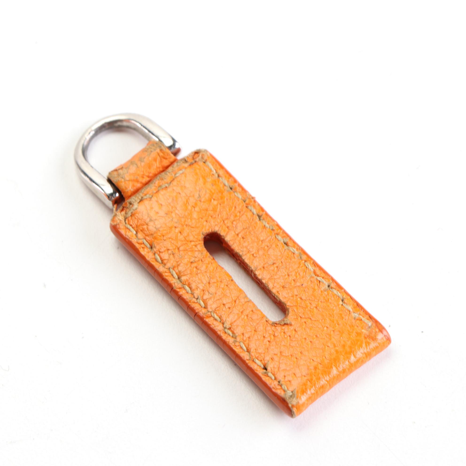 Prada Canapa Bowler Bag in Beige Canvas and Orange Cinghiale Leather