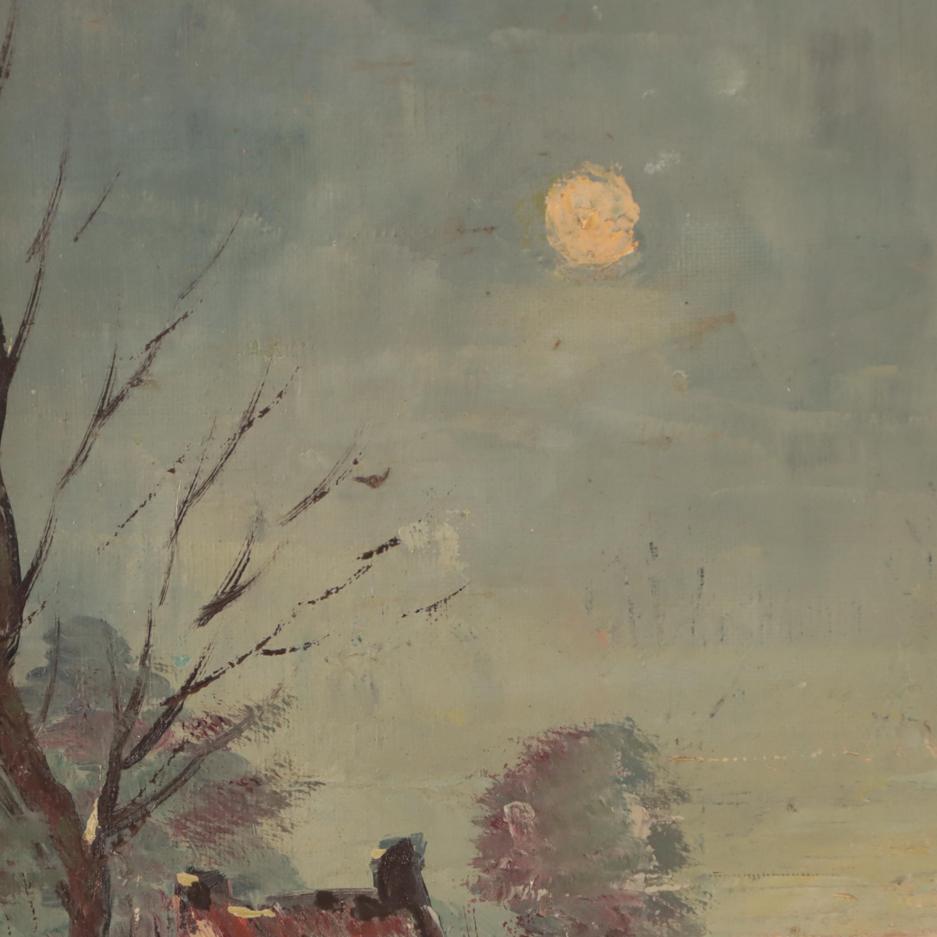 Landscape Oil Painting of Winter Scene