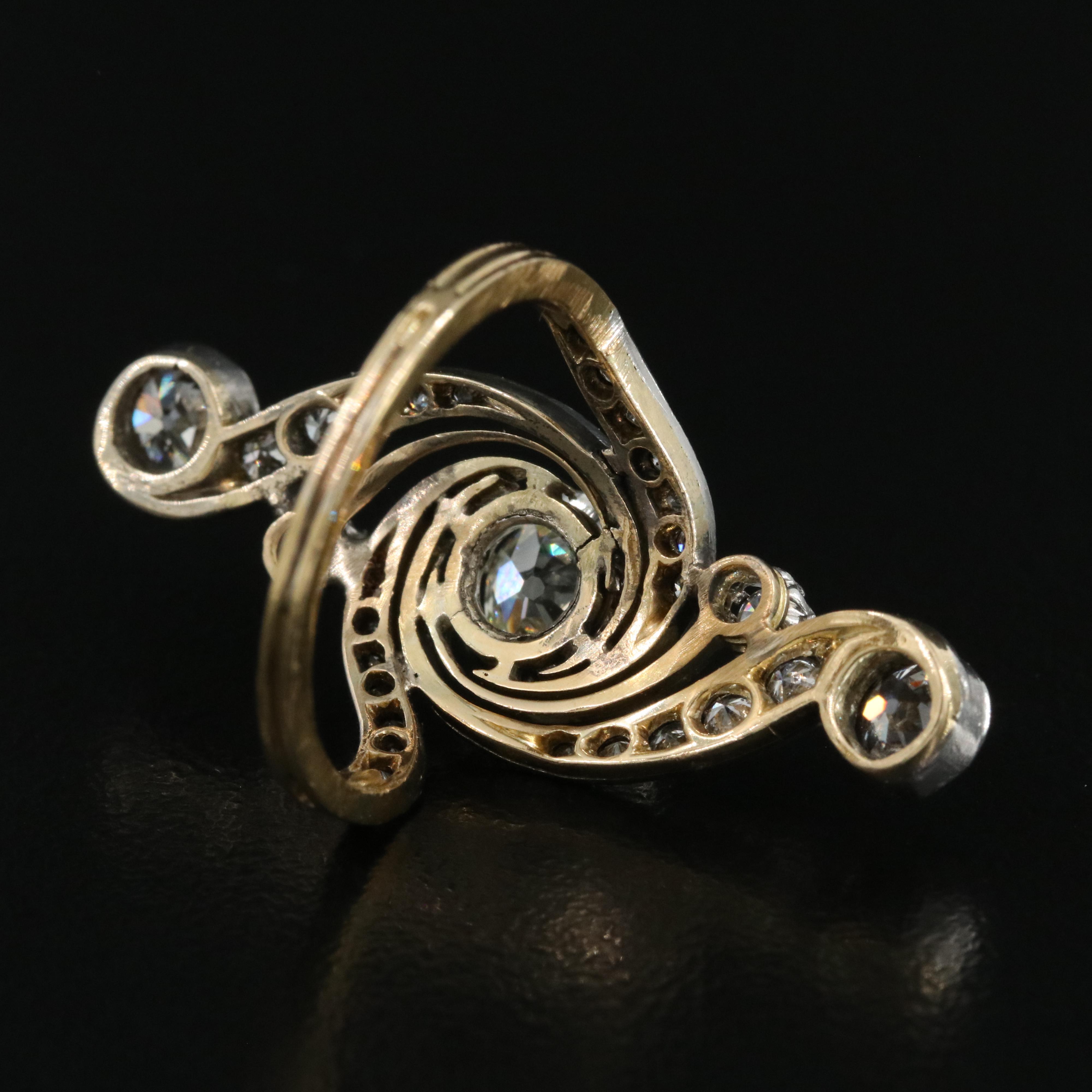 Belle Epoche 18K 2.43 CTW Diamond Ring with Platinum Top