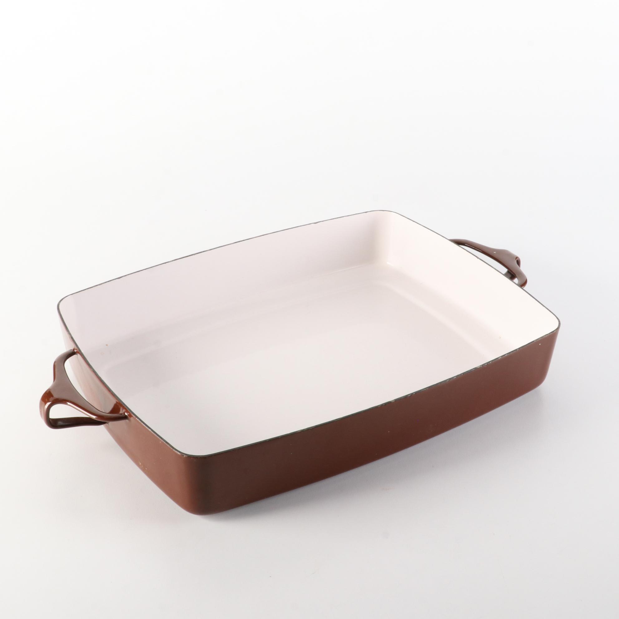 Dansk Kobenstyle Baking Pan with Wooden Tray and Cork Trivet