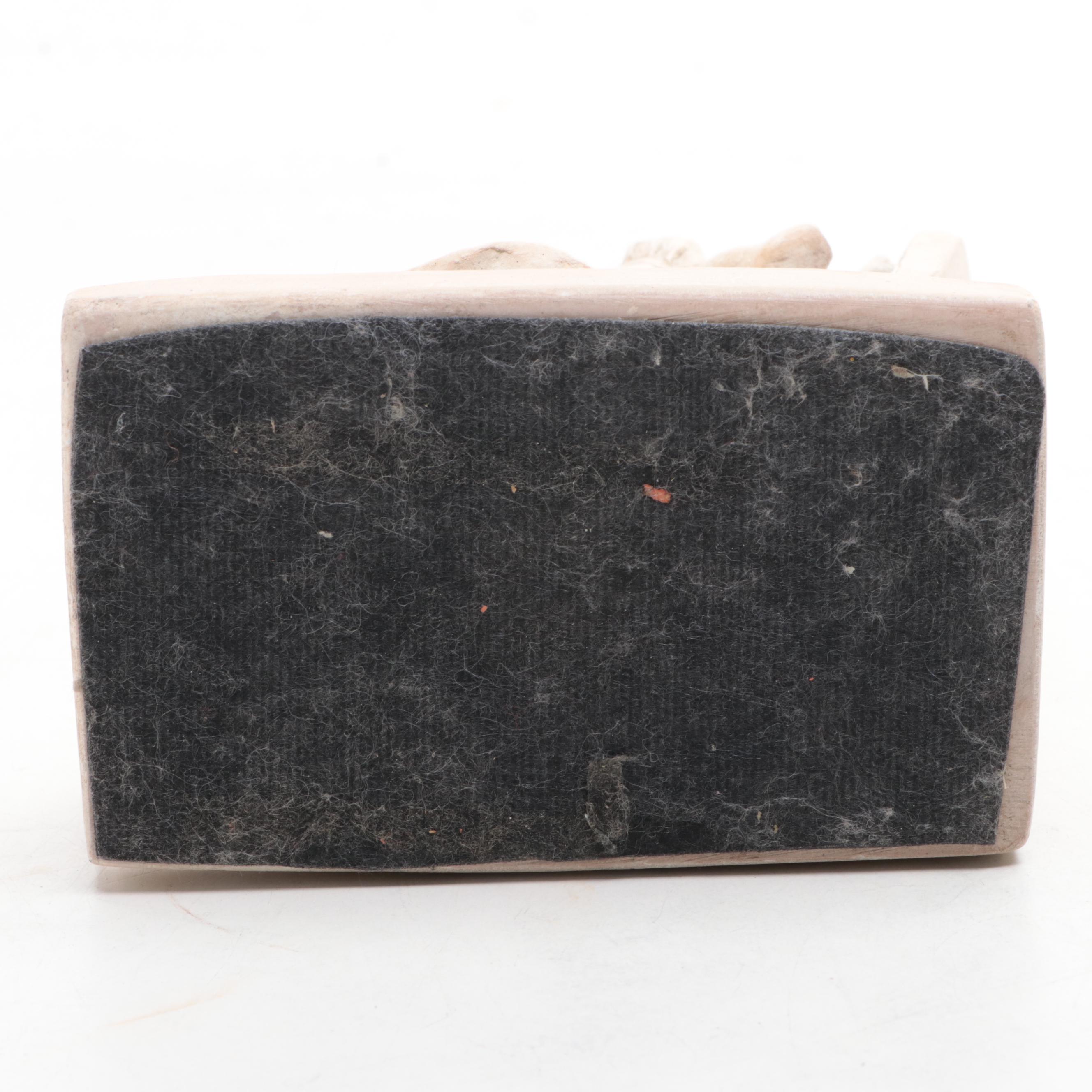 Austin Family Collection Plaster Figure of Mother and Child with Spelter Statue