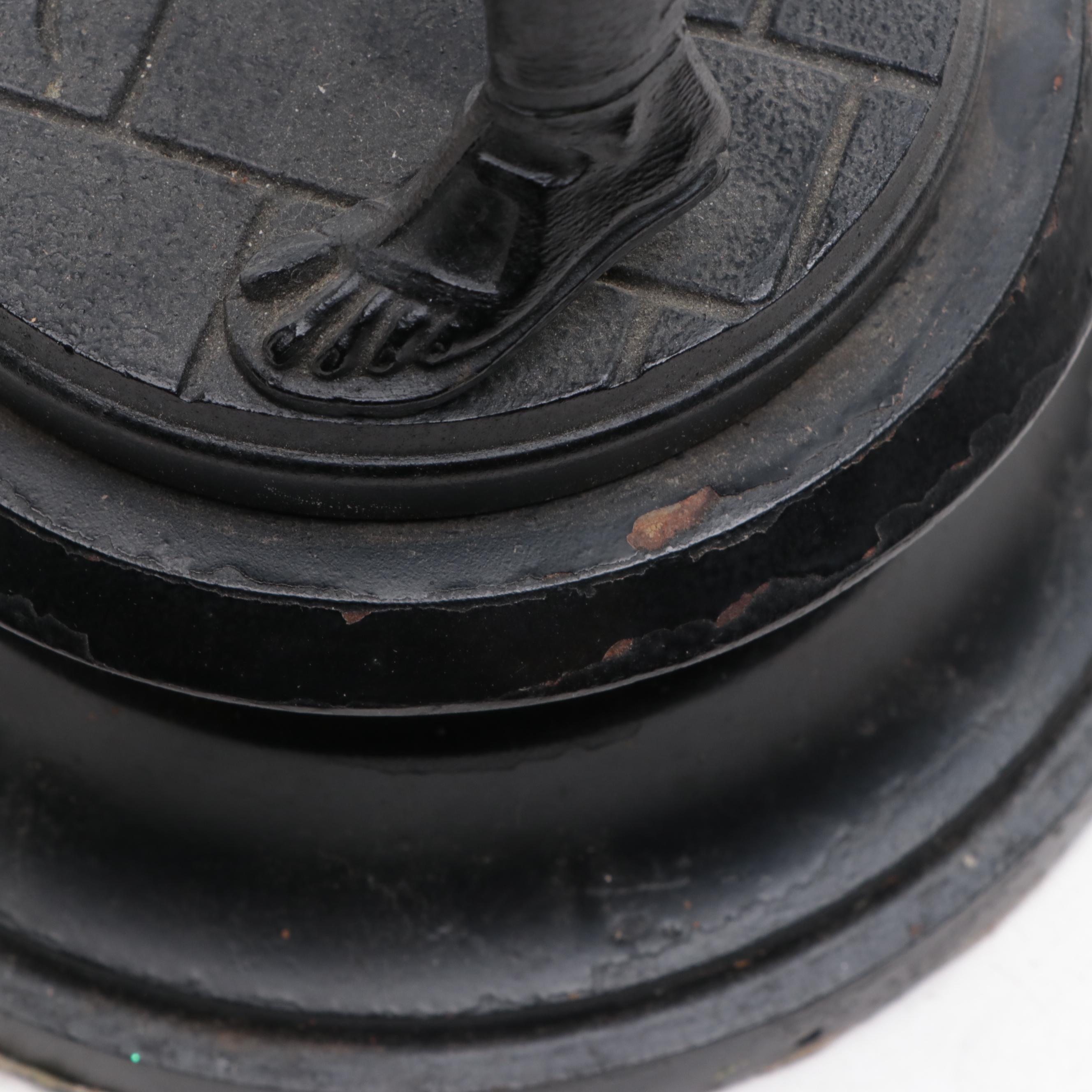 Austin Family Collection Plaster Figure of Mother and Child with Spelter Statue