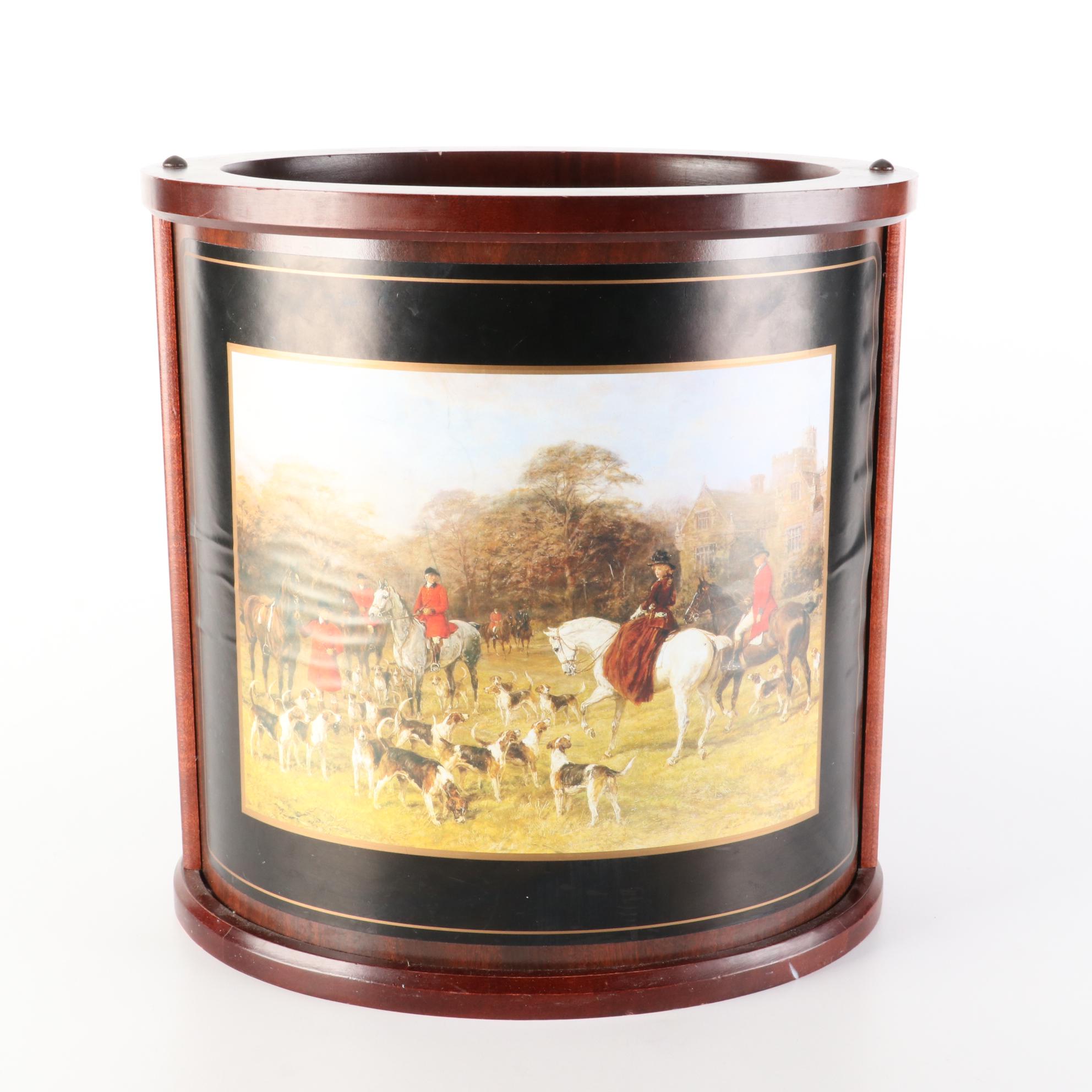 Hunting Scene Wooden Wastebasket, Sofa Clip On Trays, and More