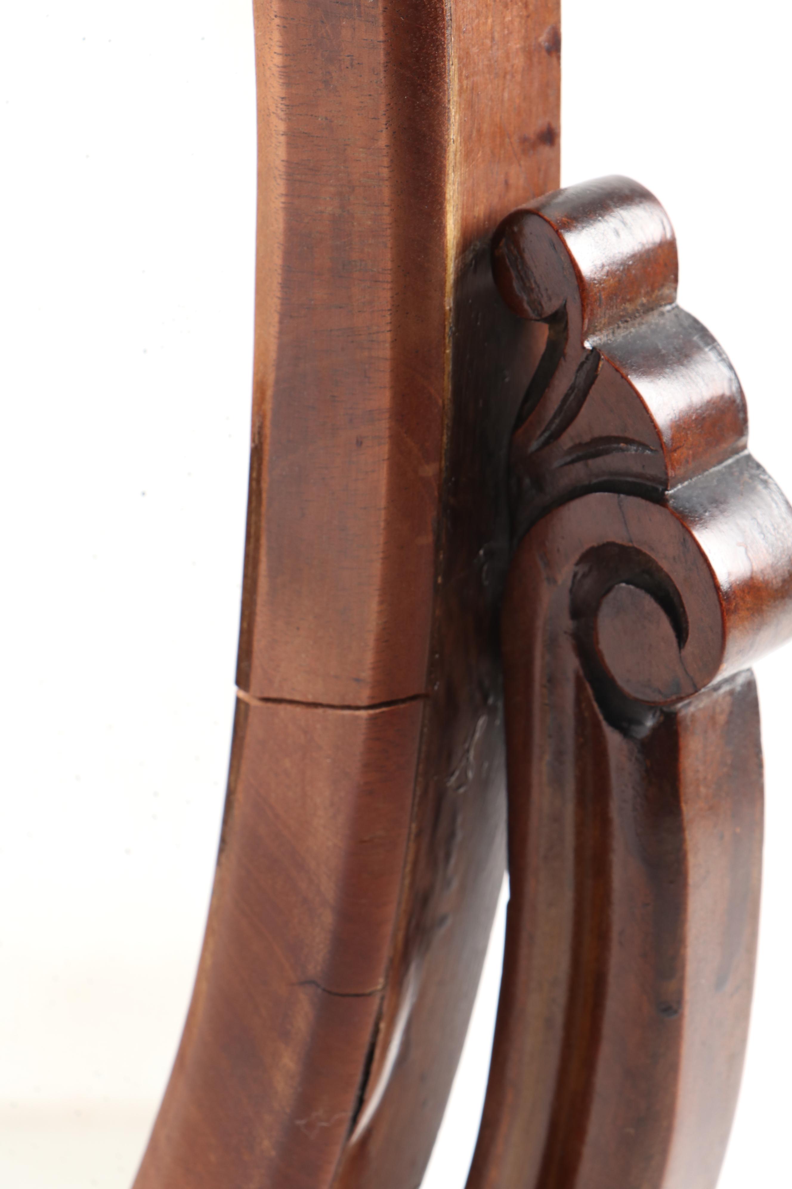 Victorian Style Freestanding Wood Vanity Mirror