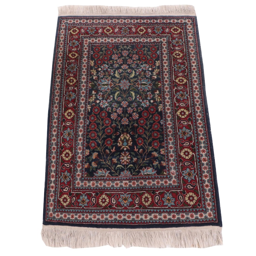 2'7 x 4'5 Hand-Knotted Persian Kerman Accent Rug