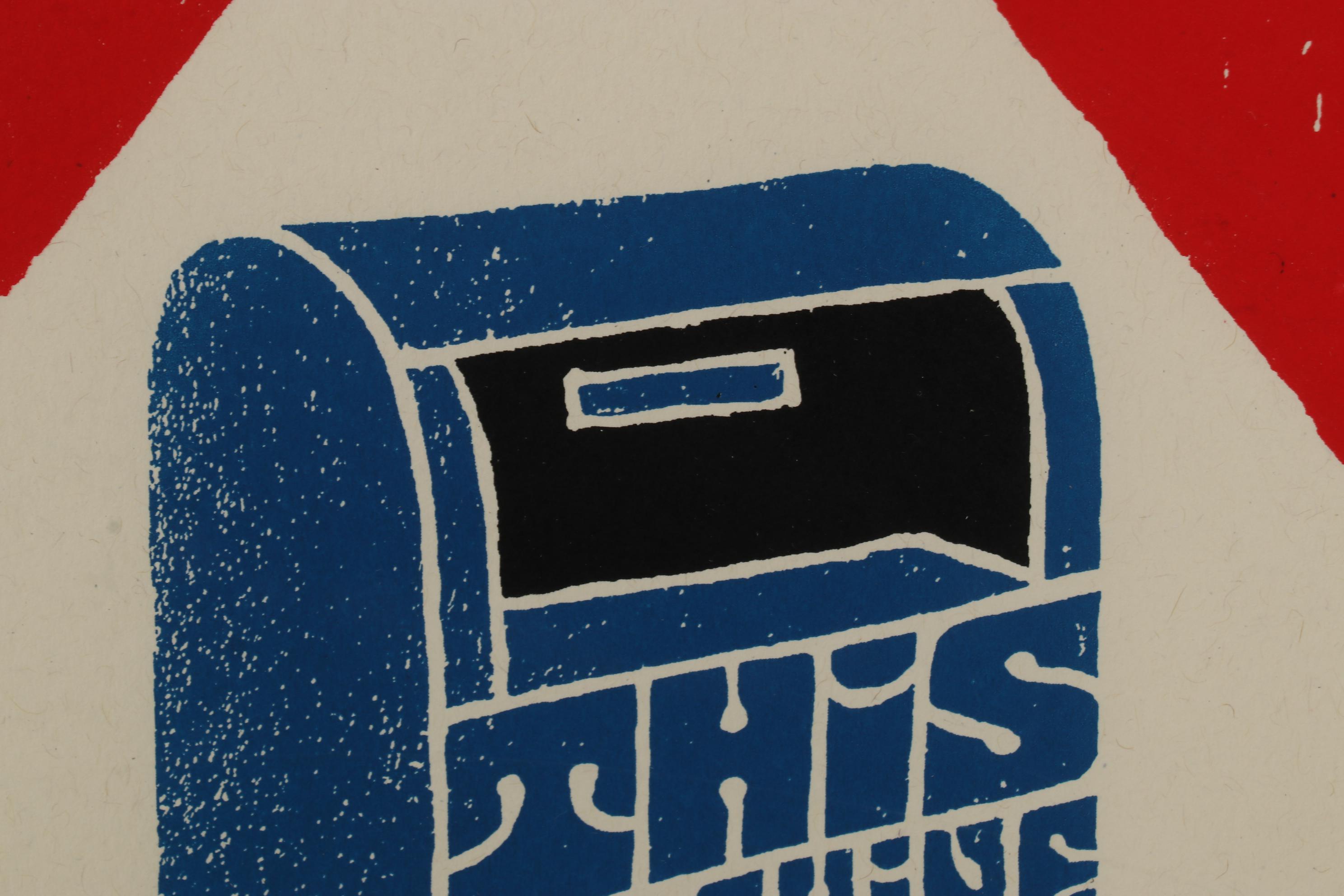 Mike Shine Serigraph "This Machine Kills Fascists," 21st Century