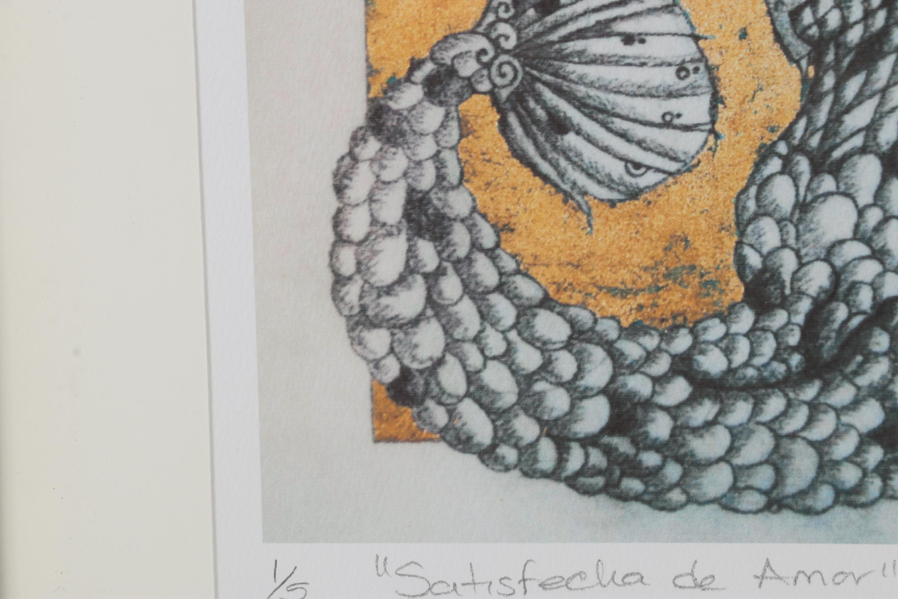 "Satisfecha de Amor" Giclée, 21st Century