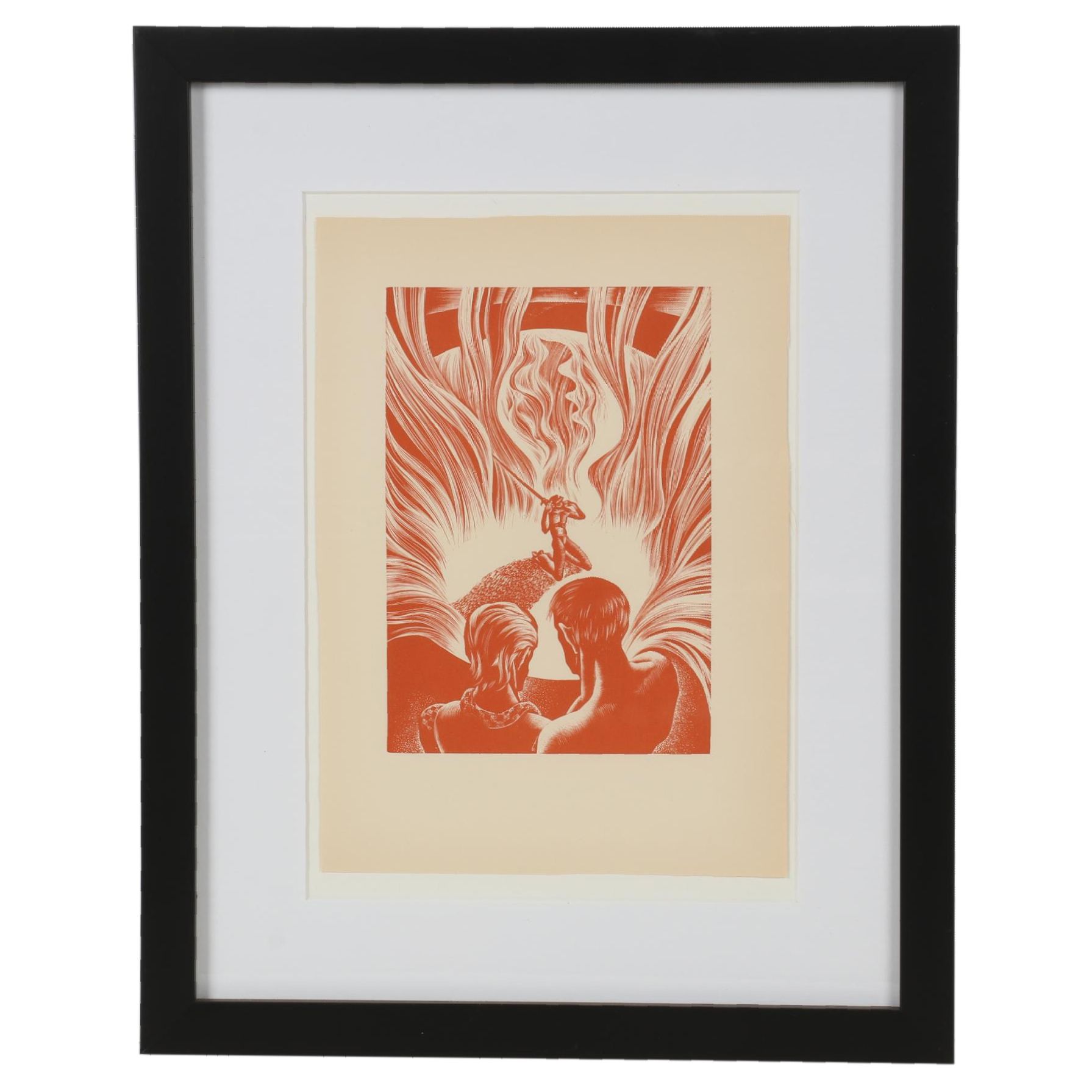 Lynd Ward Art Deco Woodcut From "Wild Pilgrimage," 1932