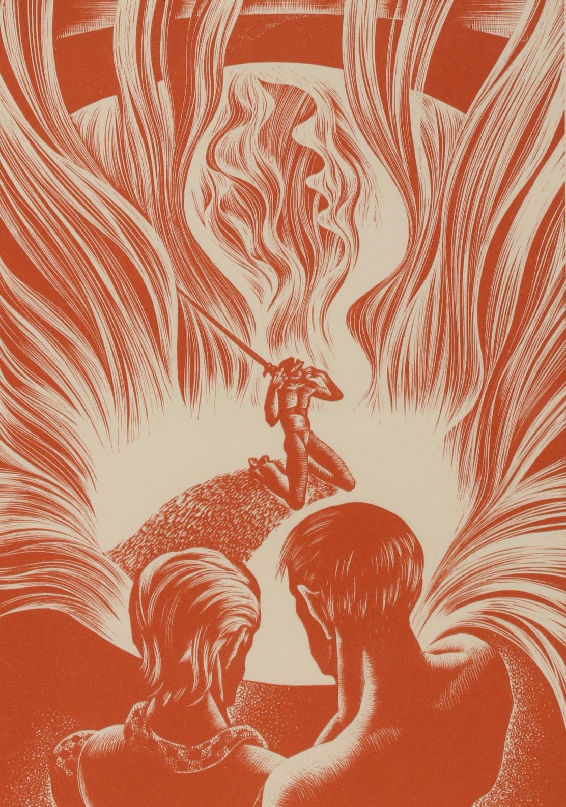 Lynd Ward Art Deco Woodcut From "Wild Pilgrimage," 1932