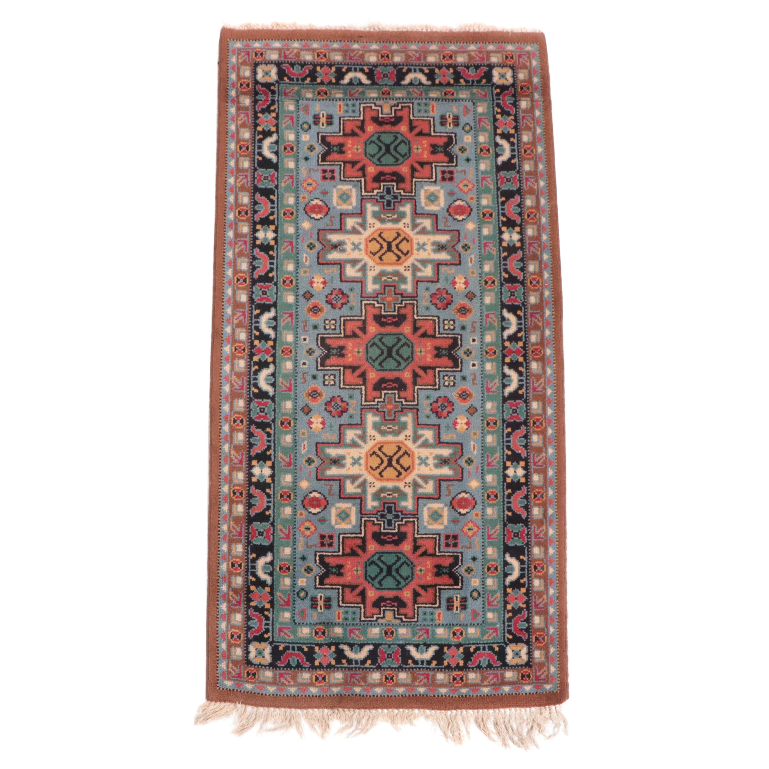 3'1 x 6'1 Hand-Knotted Caucasian Kazak Area Rug