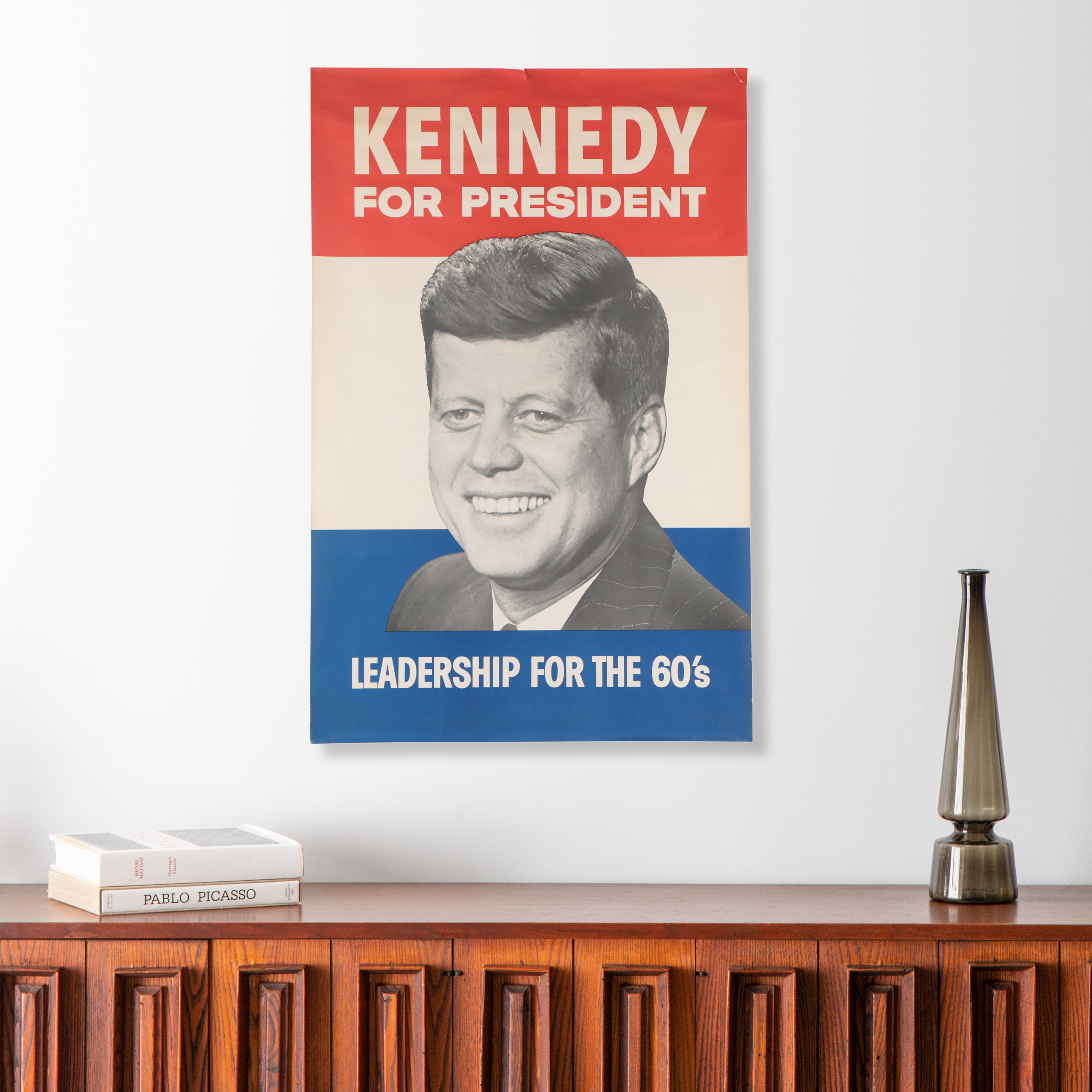 John F. Kennedy Presidential Campaign Poster, 1960s