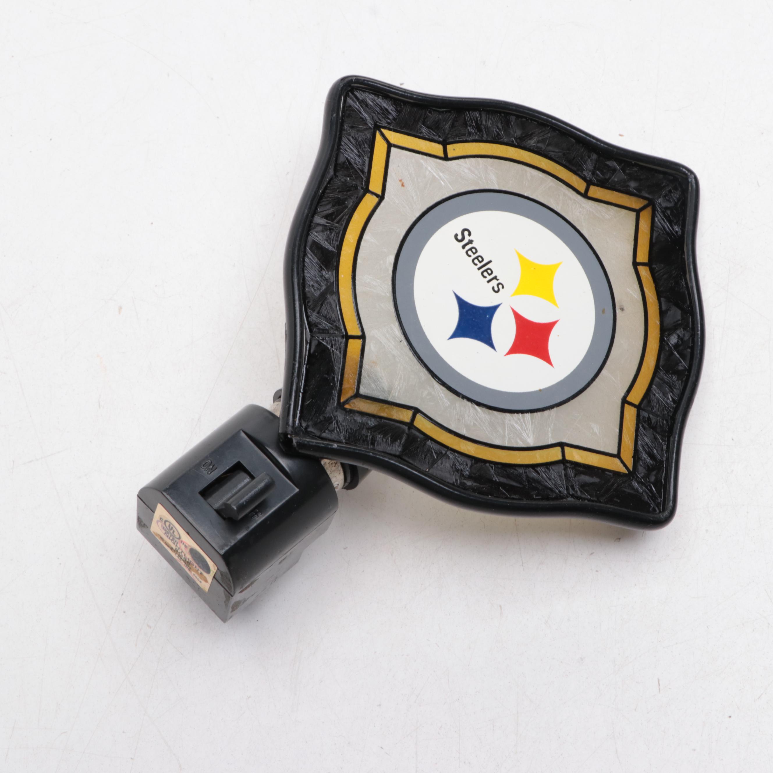 Bradford Exchange Pittsburgh Steelers Crystal Snowman and Other Figurines