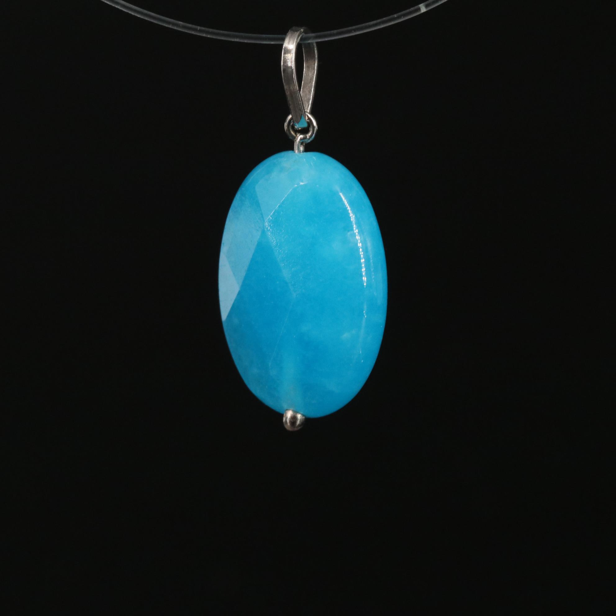 14K Quartzite Pendant