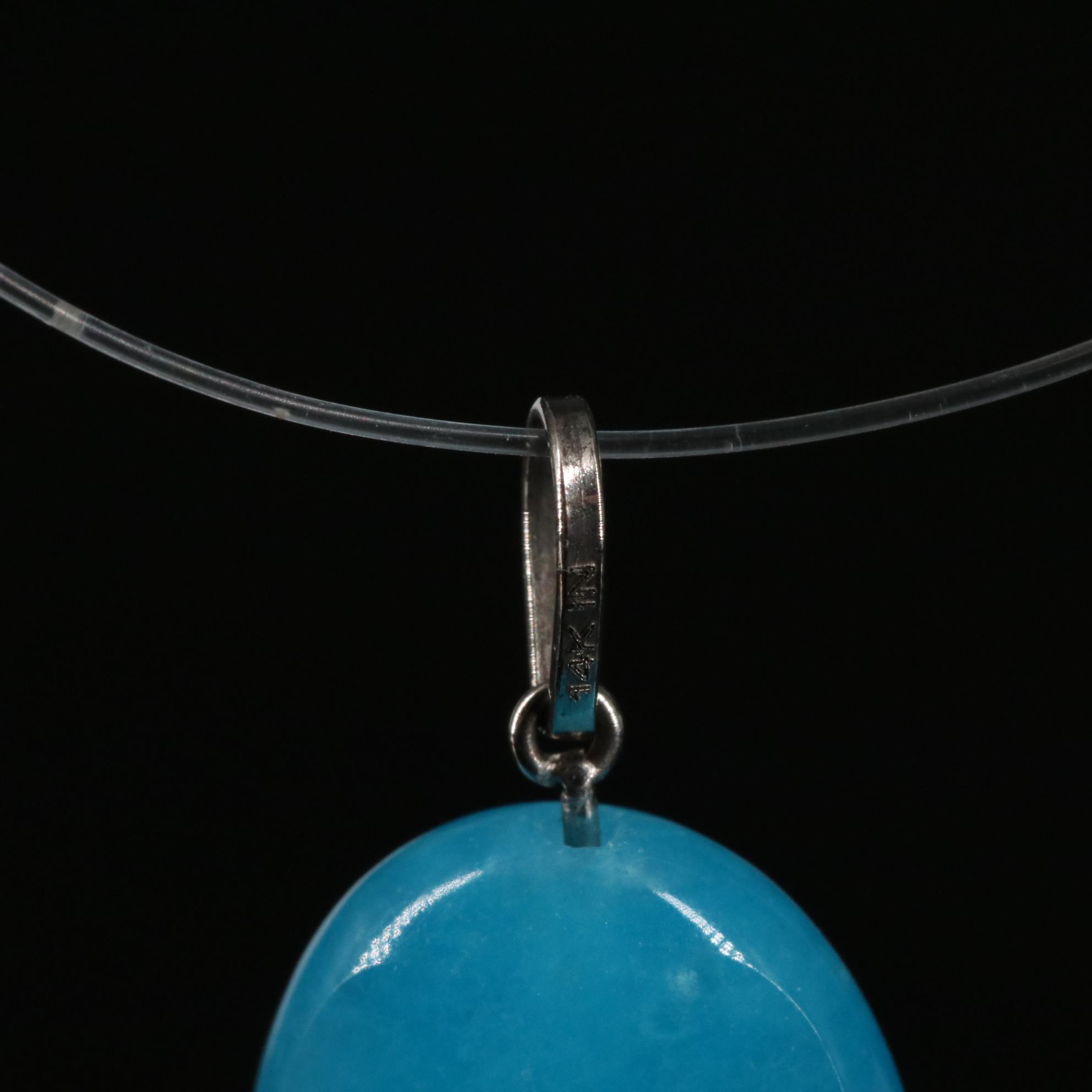 14K Quartzite Pendant