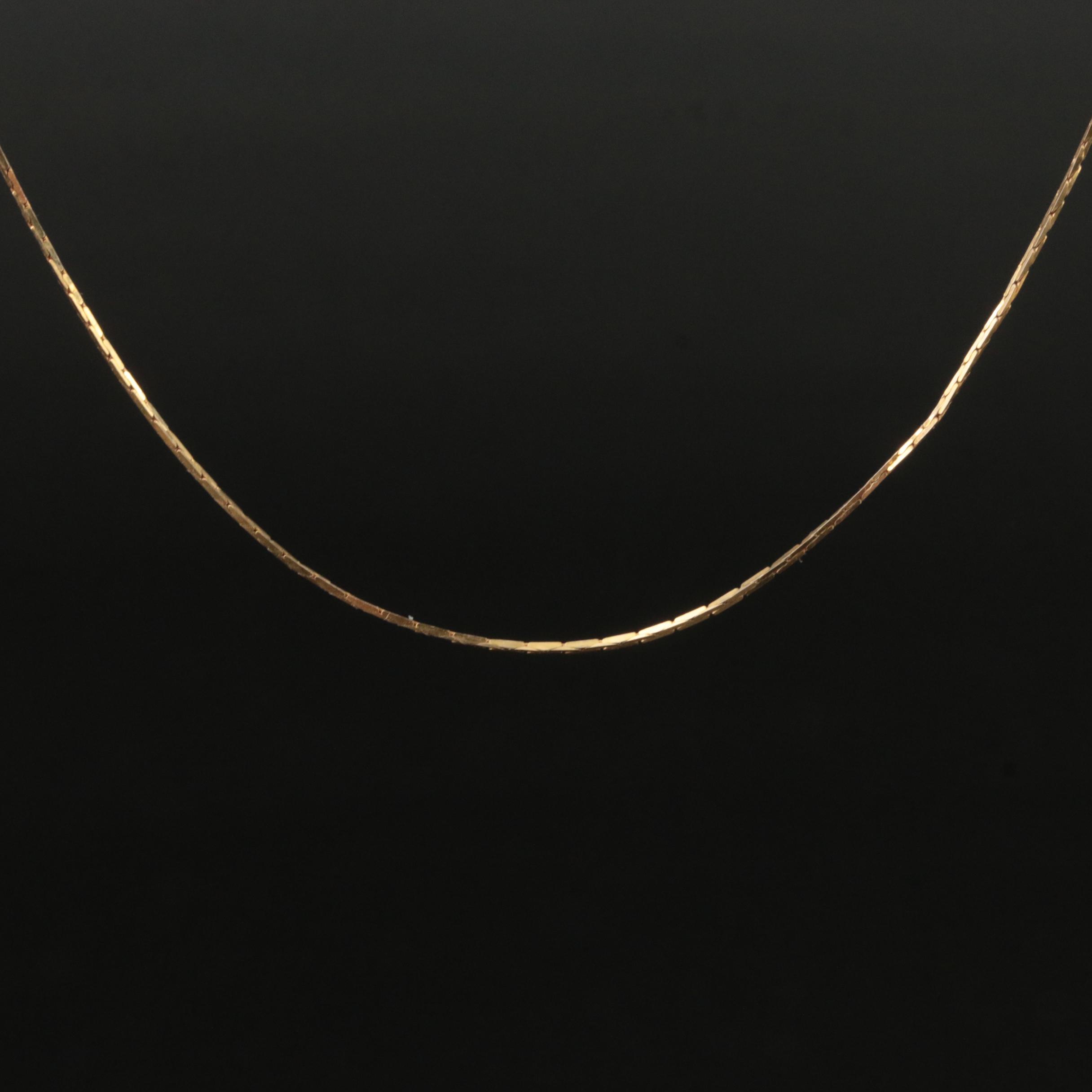 14K Cobra Chain Necklace
