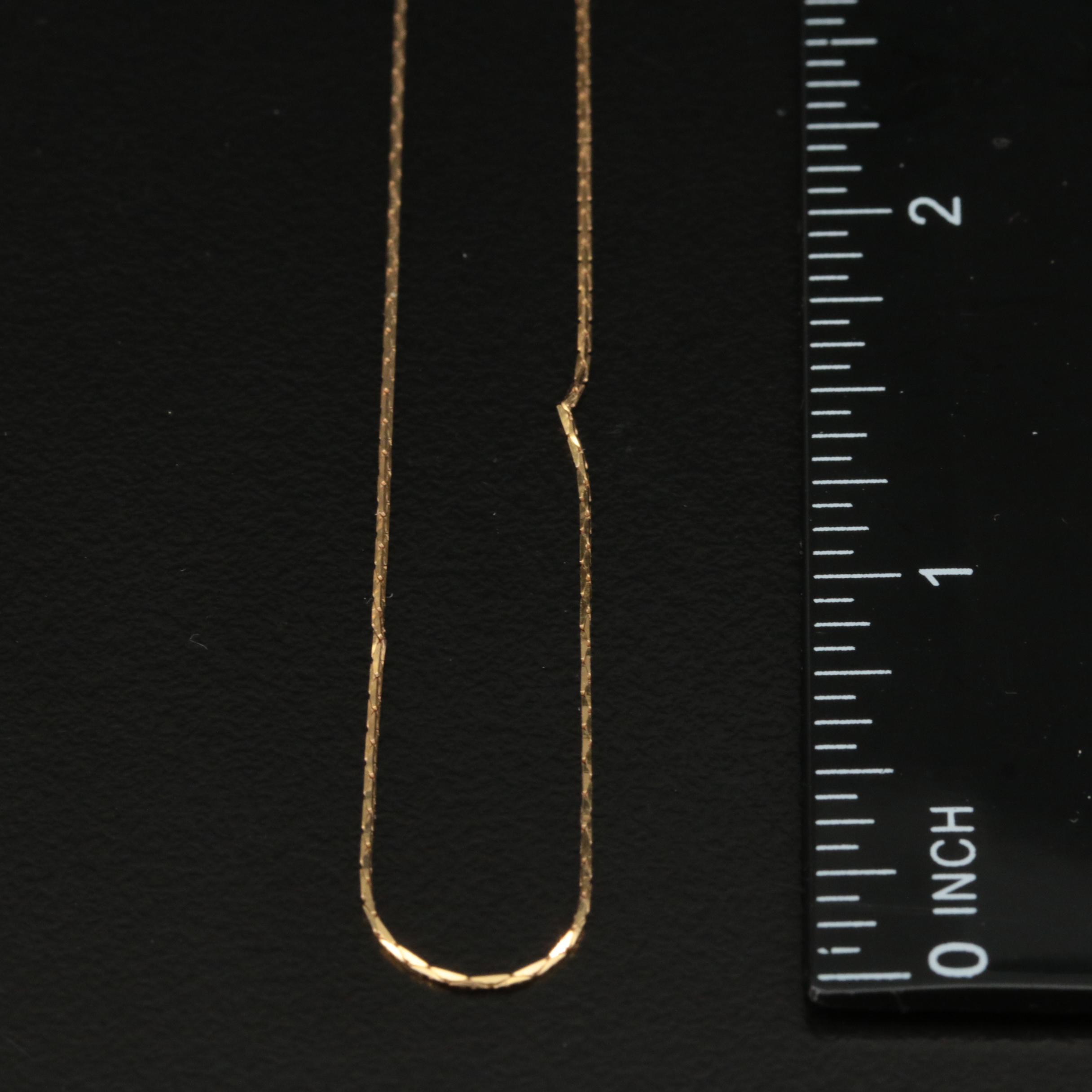 14K Cobra Chain Necklace